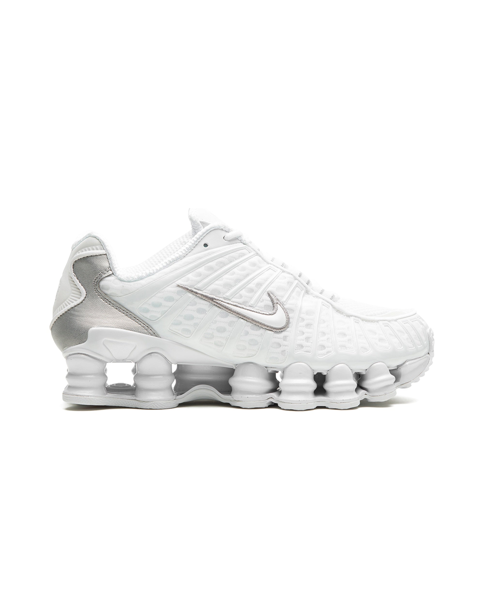 Nike Shox TL White Metallic Silver Max Orange (Women's)