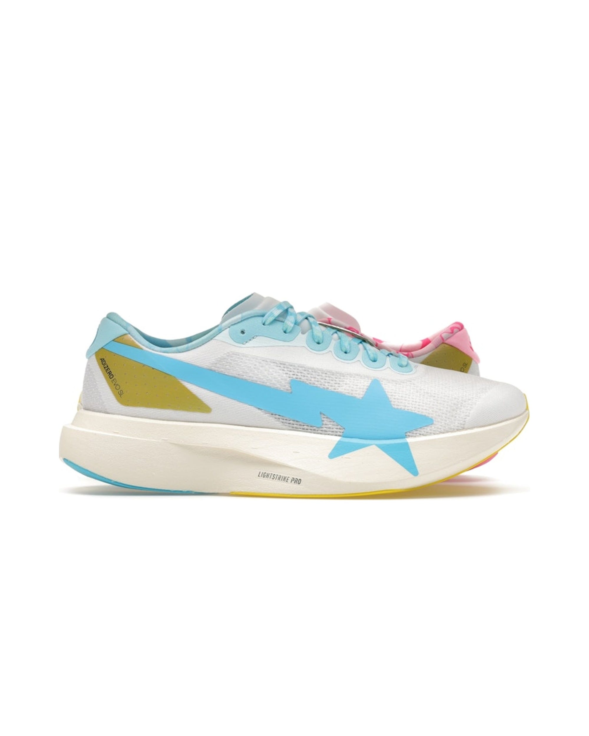 adidas Adizero Evo SL Bape Blue Pink Gold