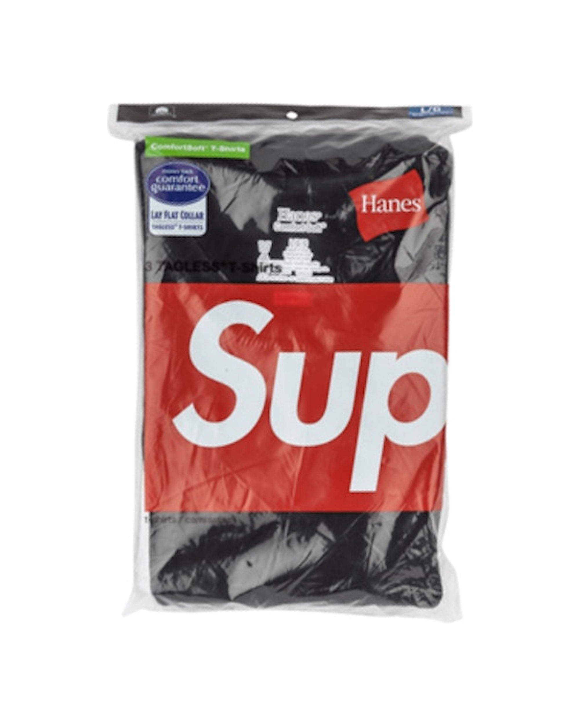 Supreme Hanes Tagless Tees (3 Pack) Black