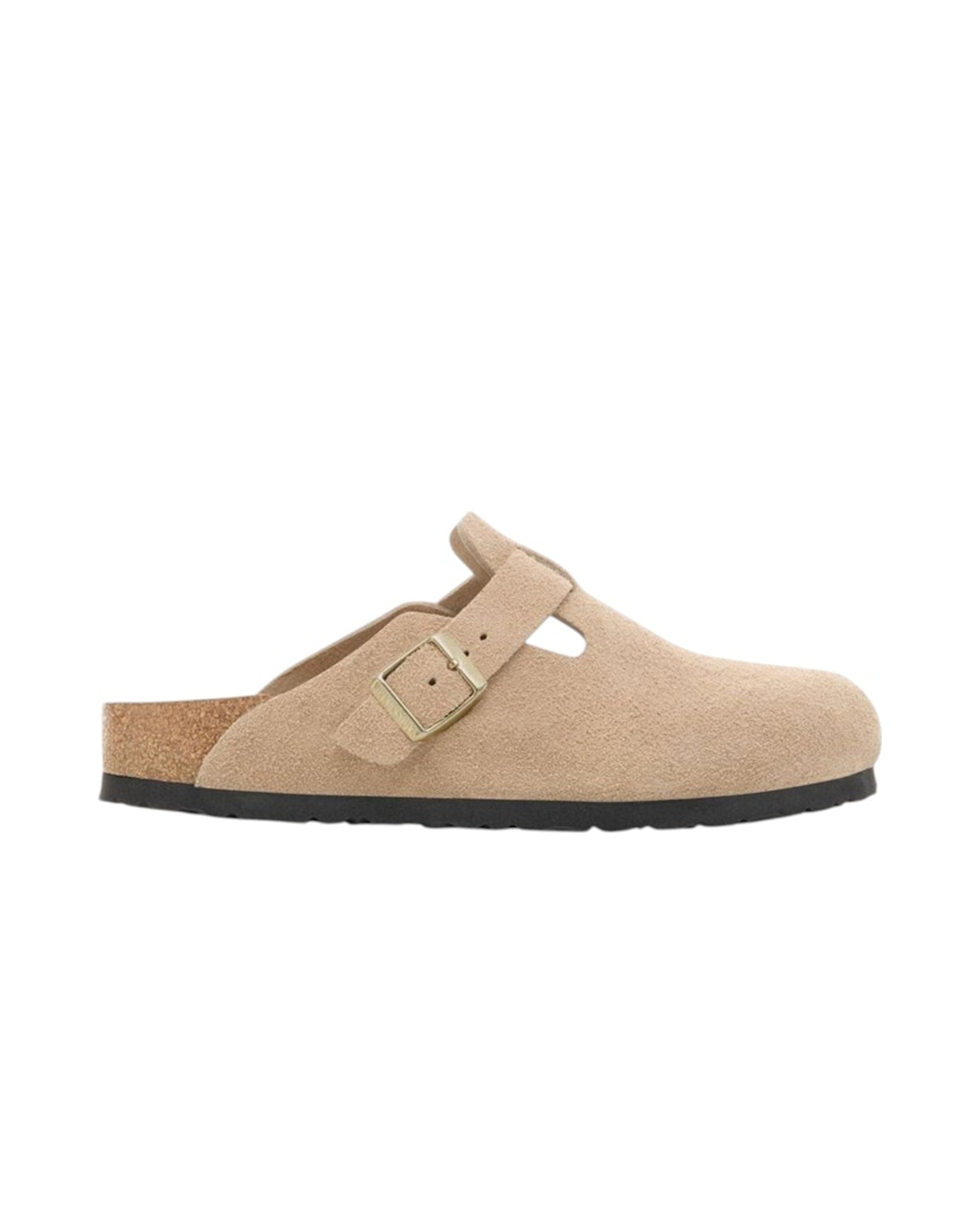 Birkenstock Boston Suede Leather Sandcastle