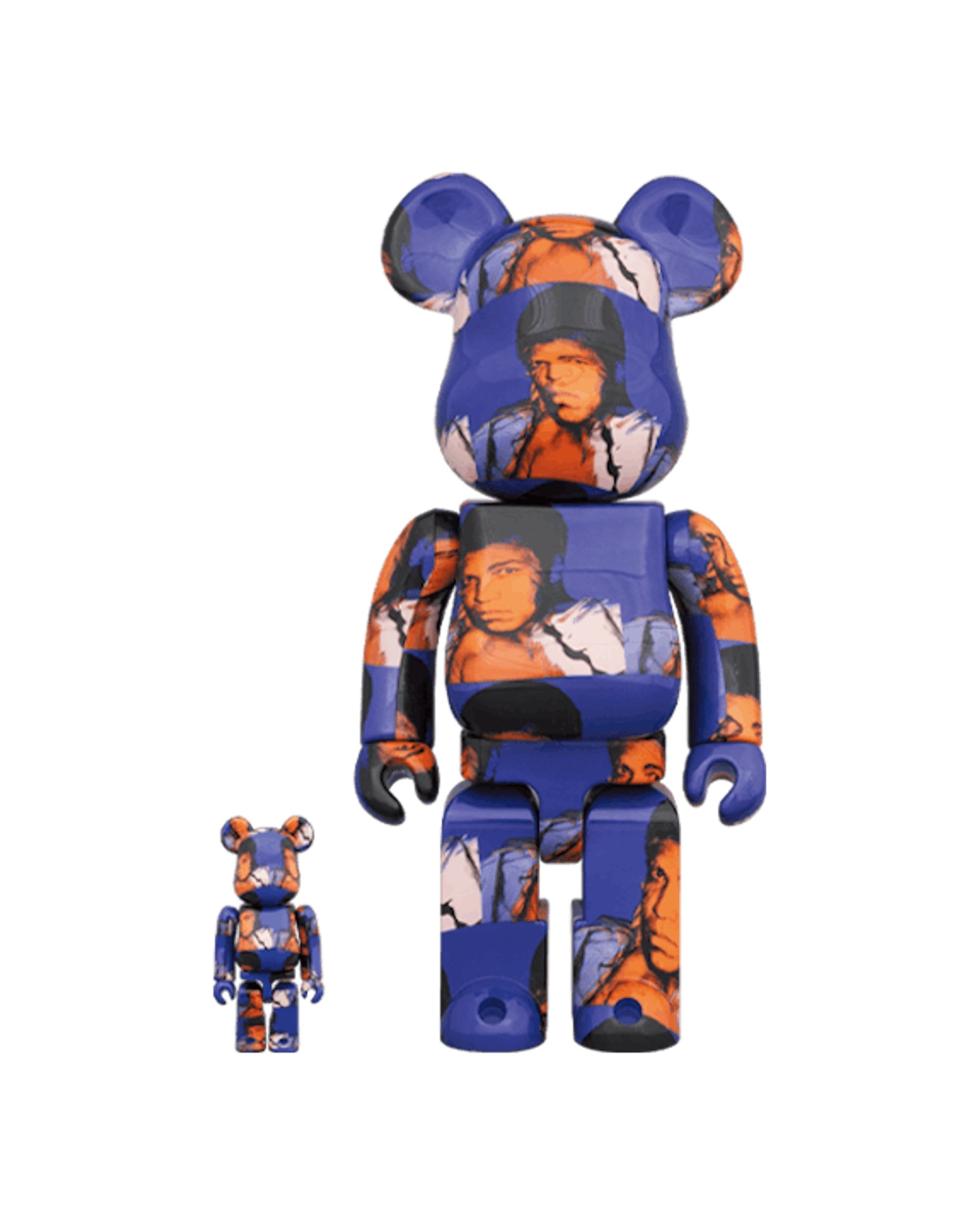 Bearbrick Andy Warhol's Muhammad Ali 100% & 400% Set