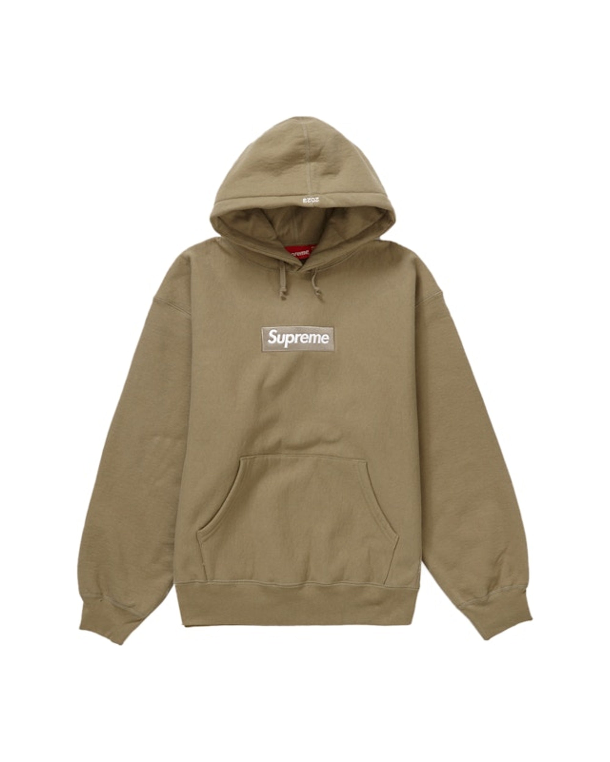 Supreme Box Logo Hoodie (FW23) Dark Sand