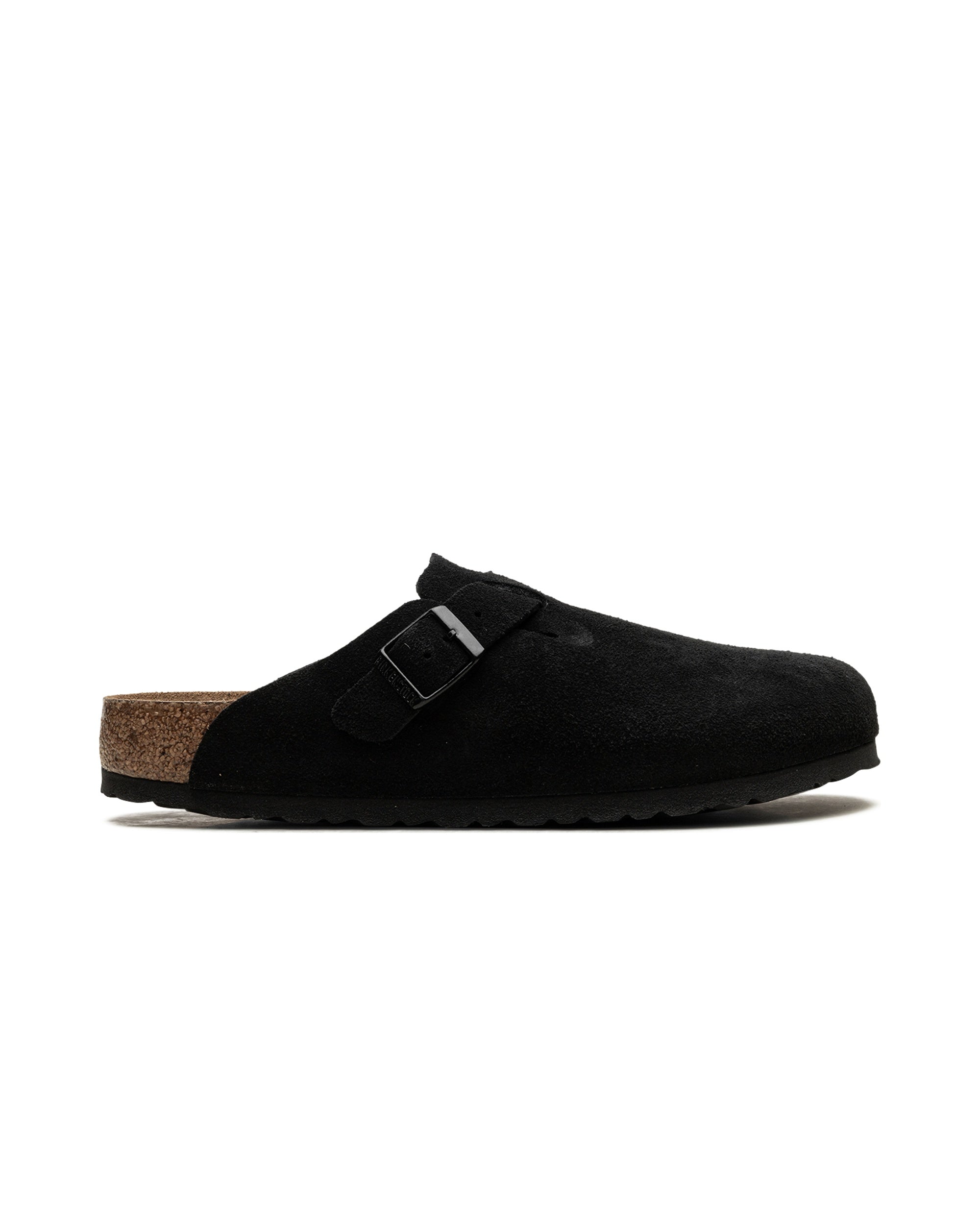 Birkenstock Boston Soft Footbed Suede Black