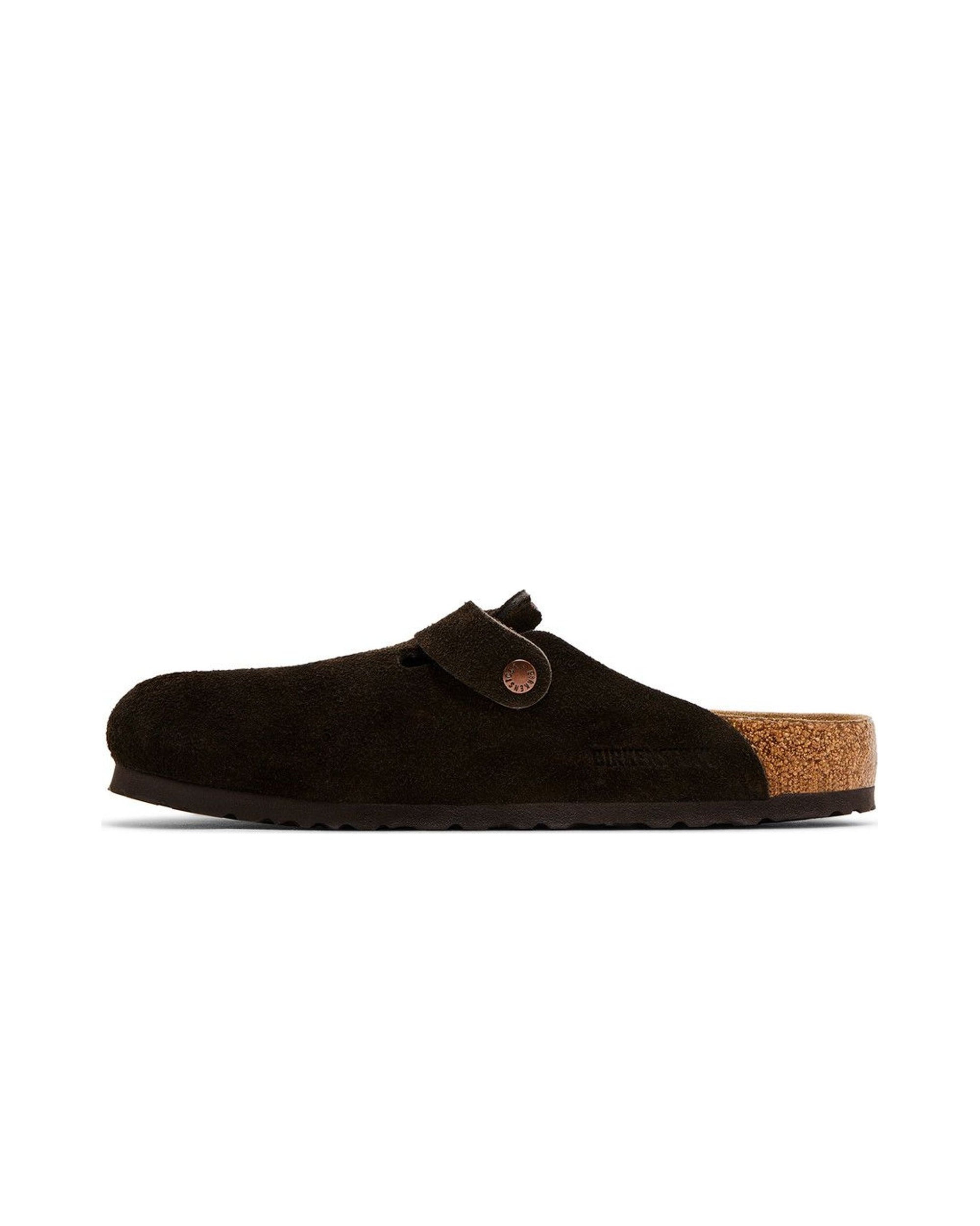 Birkenstock Boston Soft Footbed Suede  Mocha