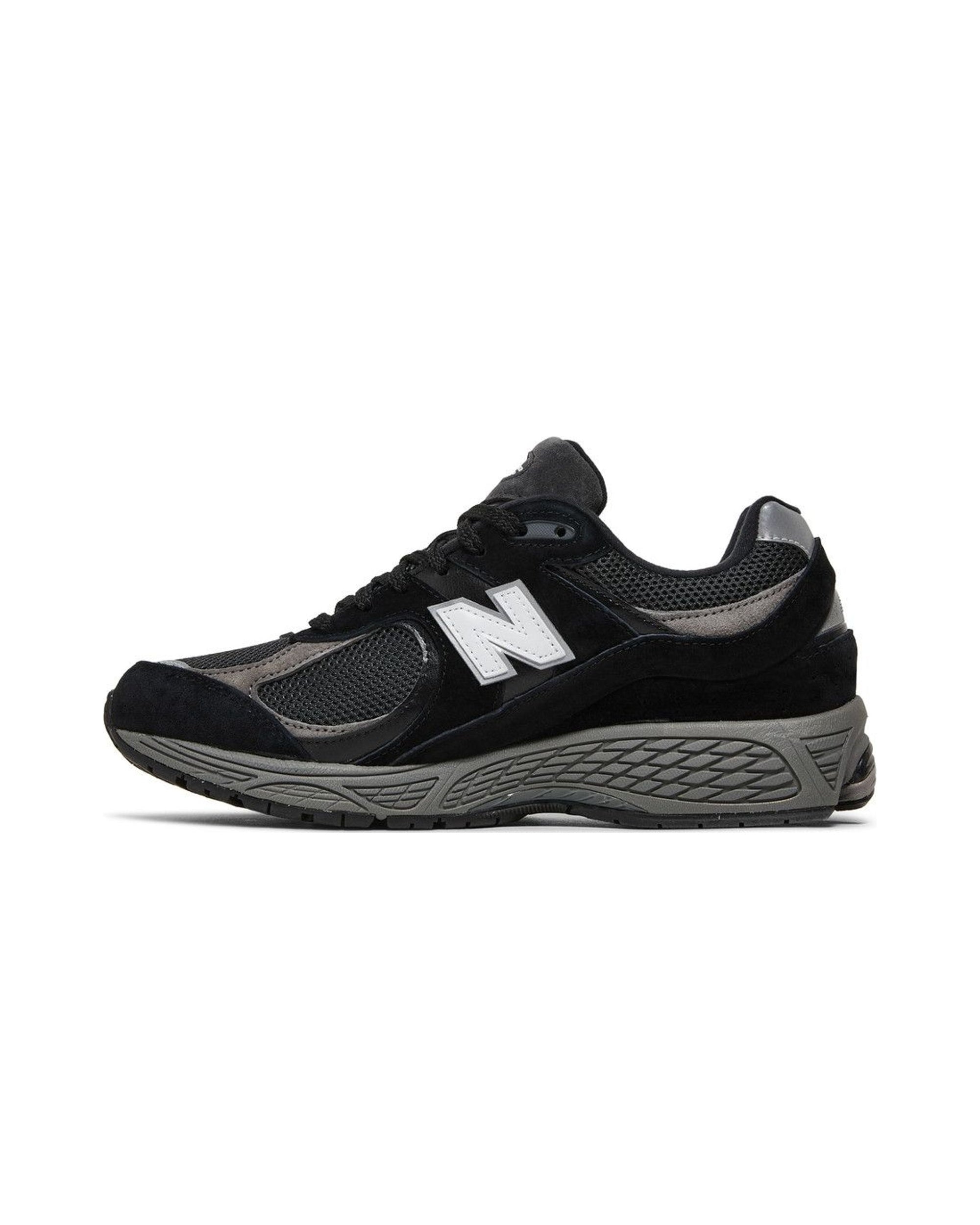 New Balance 2002R Black Dark Grey White