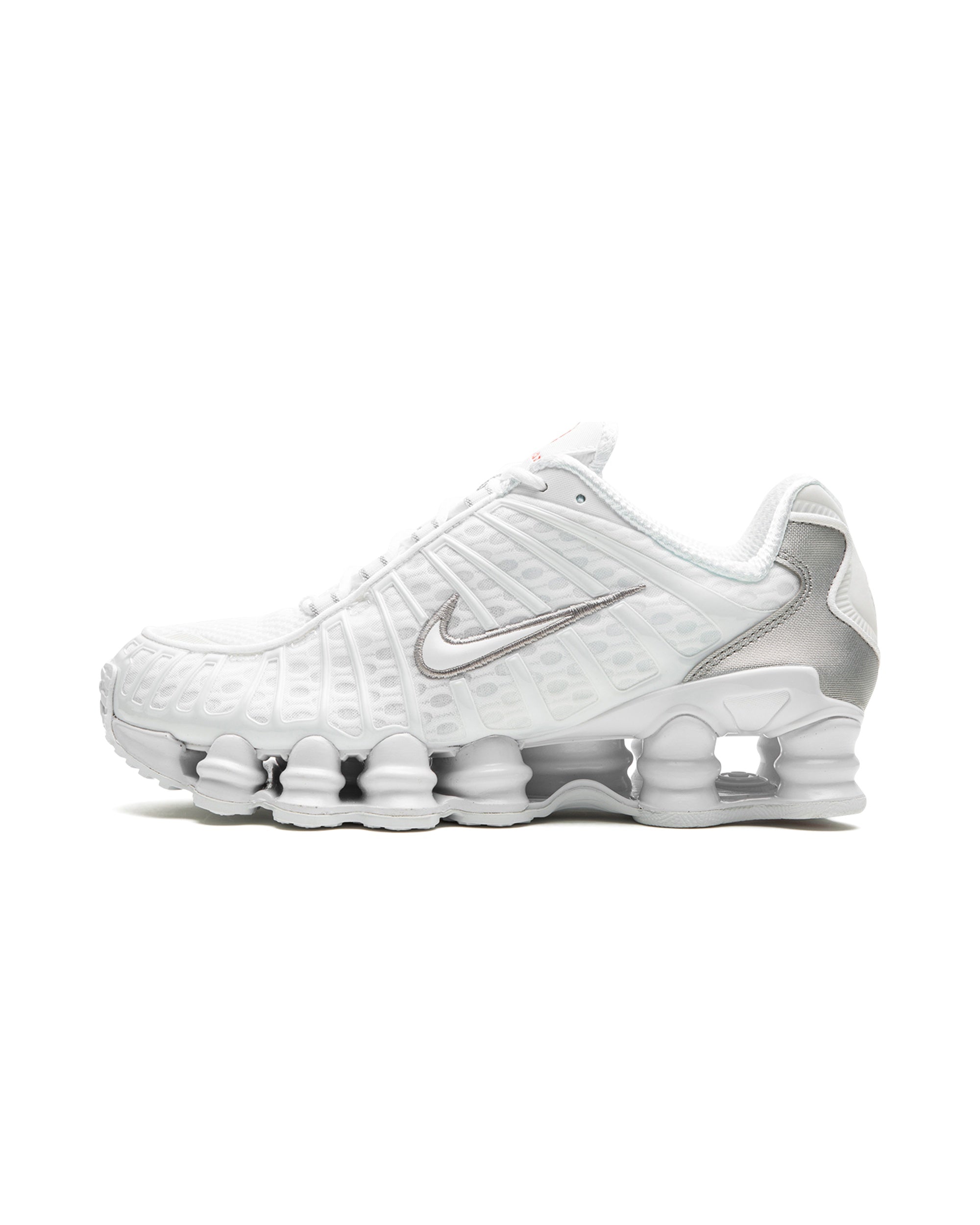 Nike Shox TL White Metallic Silver Max Orange (Women's)