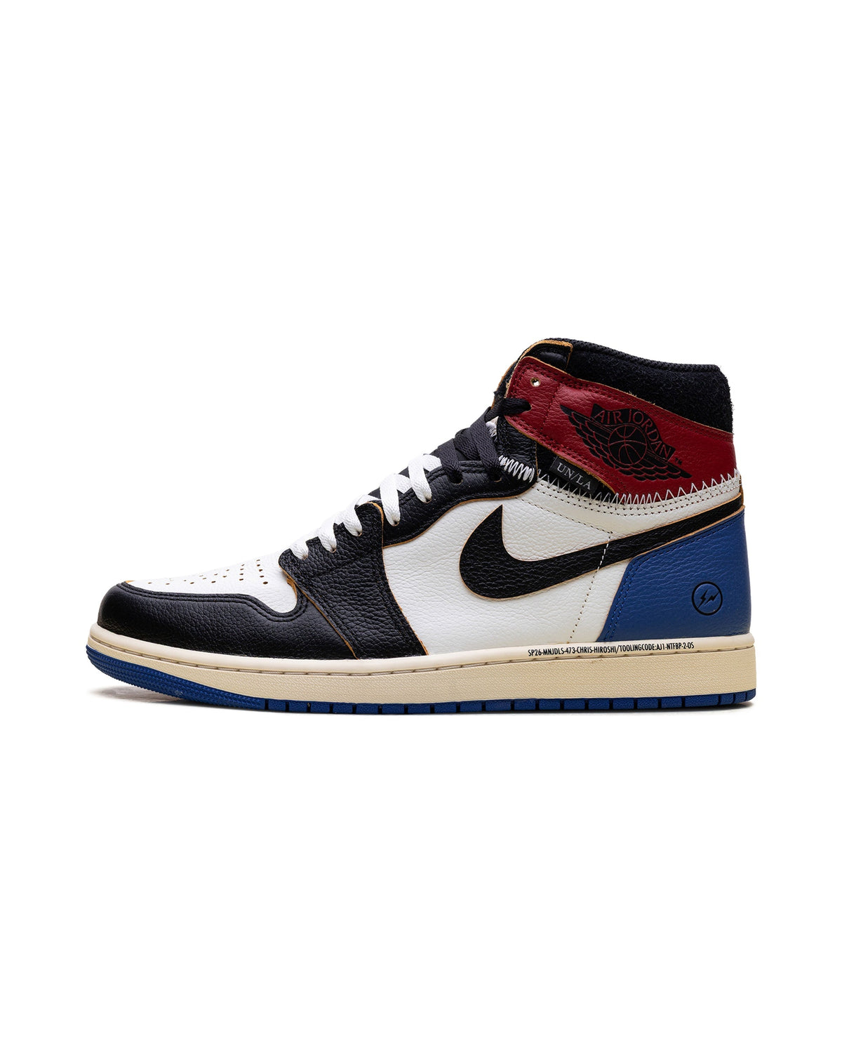 Jordan 1 Retro High OG SP Fragment x Union LA Varsity Red Sport Royal