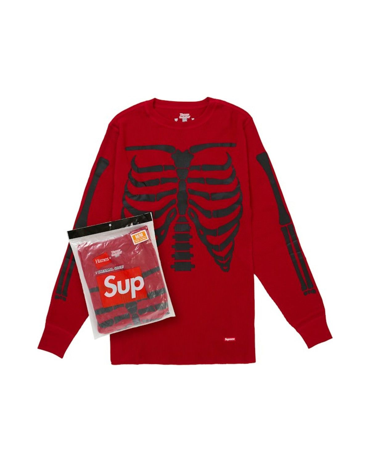 Supreme Hanes Bones Thermal Crew FW26 (1 Pack) Red