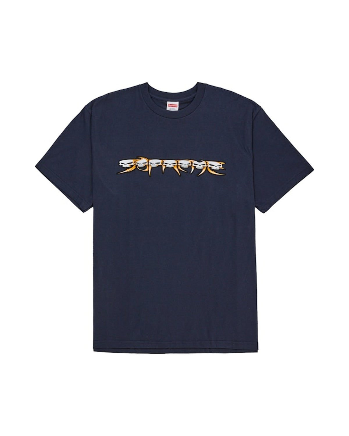 Supreme Skulls Spellout Tee Navy