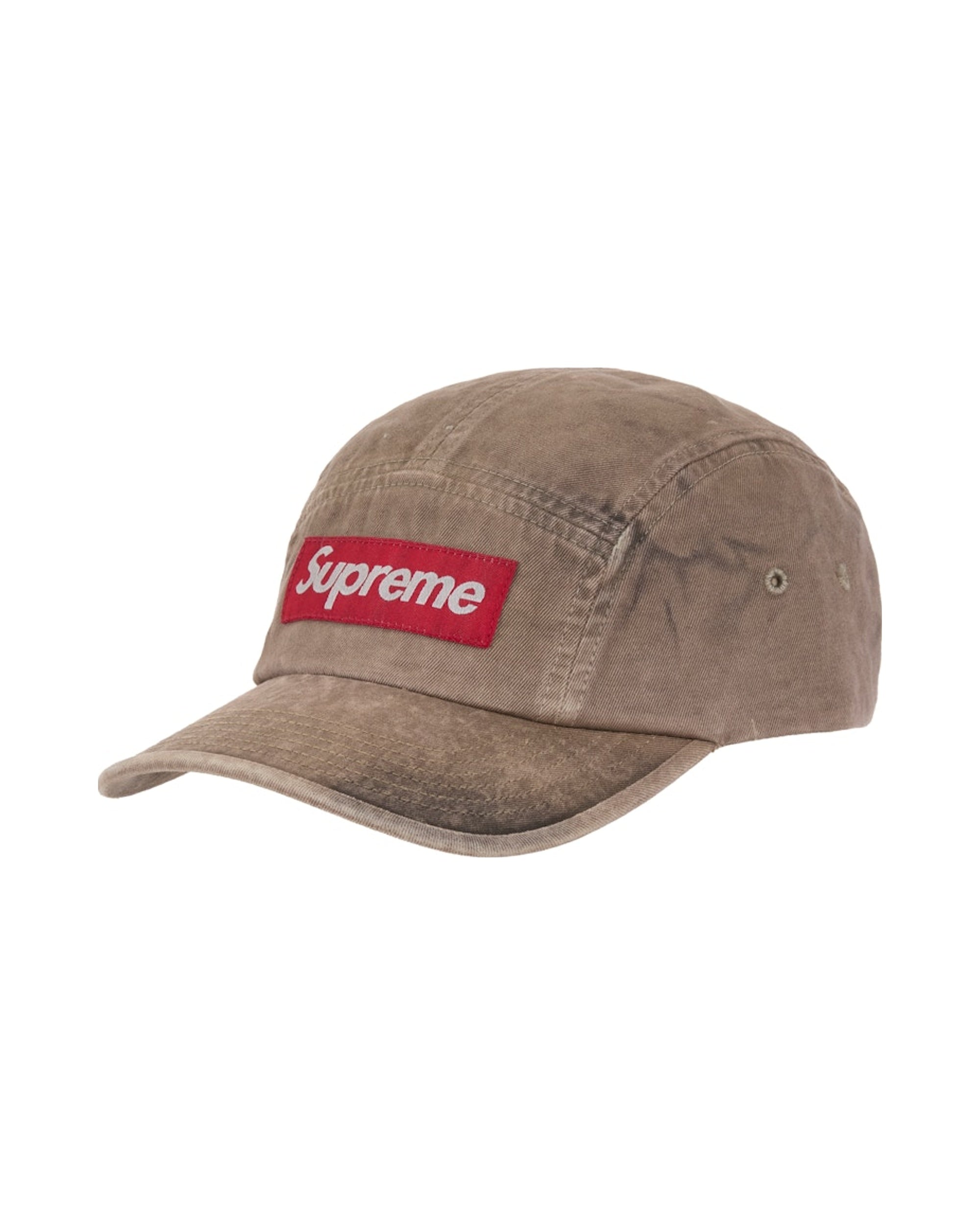 Supreme Overdyed Camp Cap (FW26) Brown