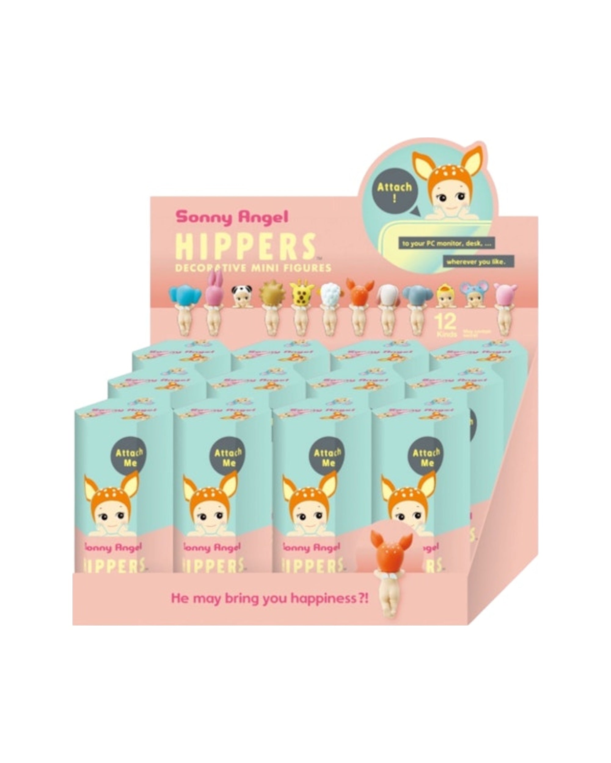 Sonny Angel Hippers Animals Series Sealed Case (12 Blind Box)
