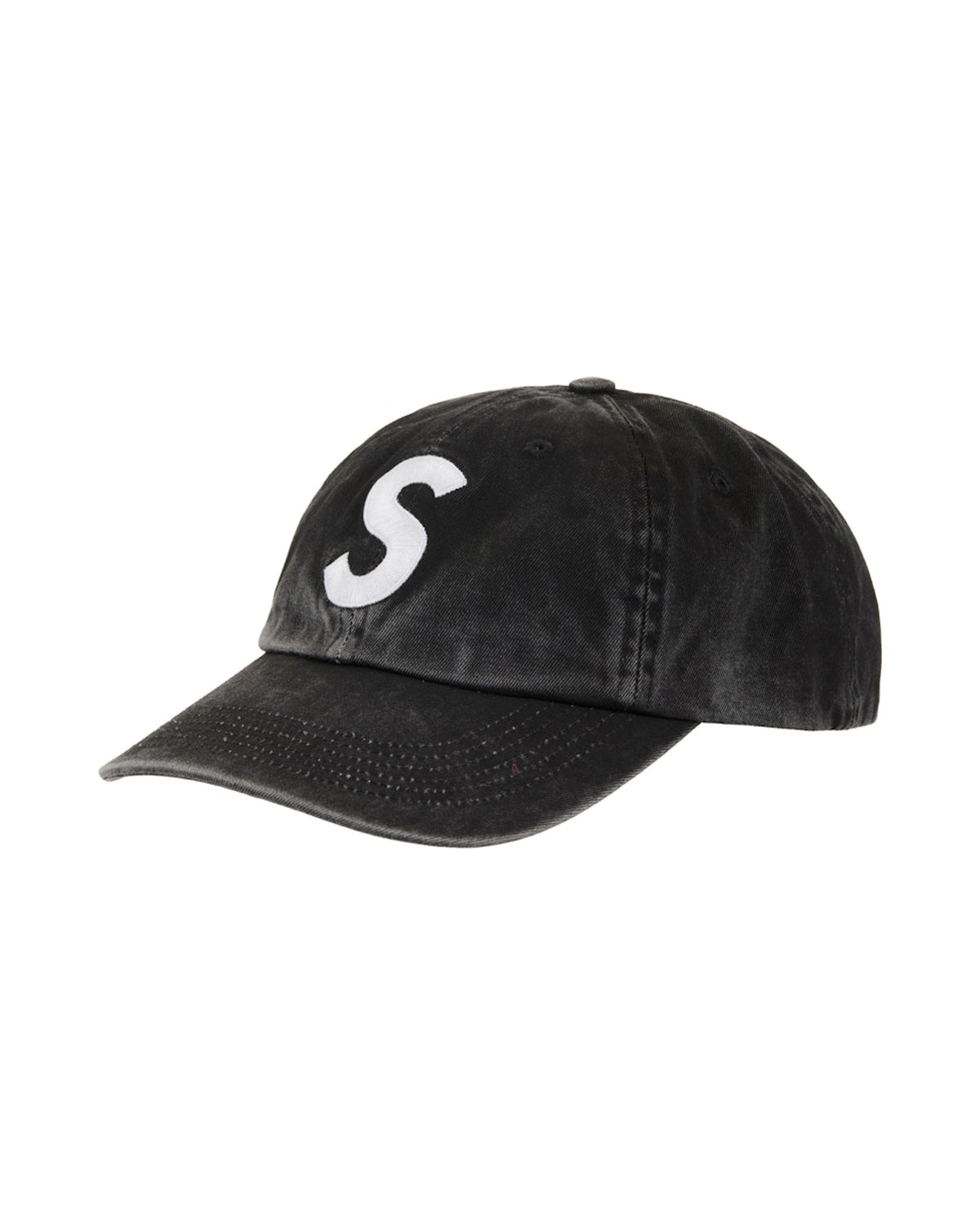 Supreme Pigment Coated S Logo 6-Panel Black