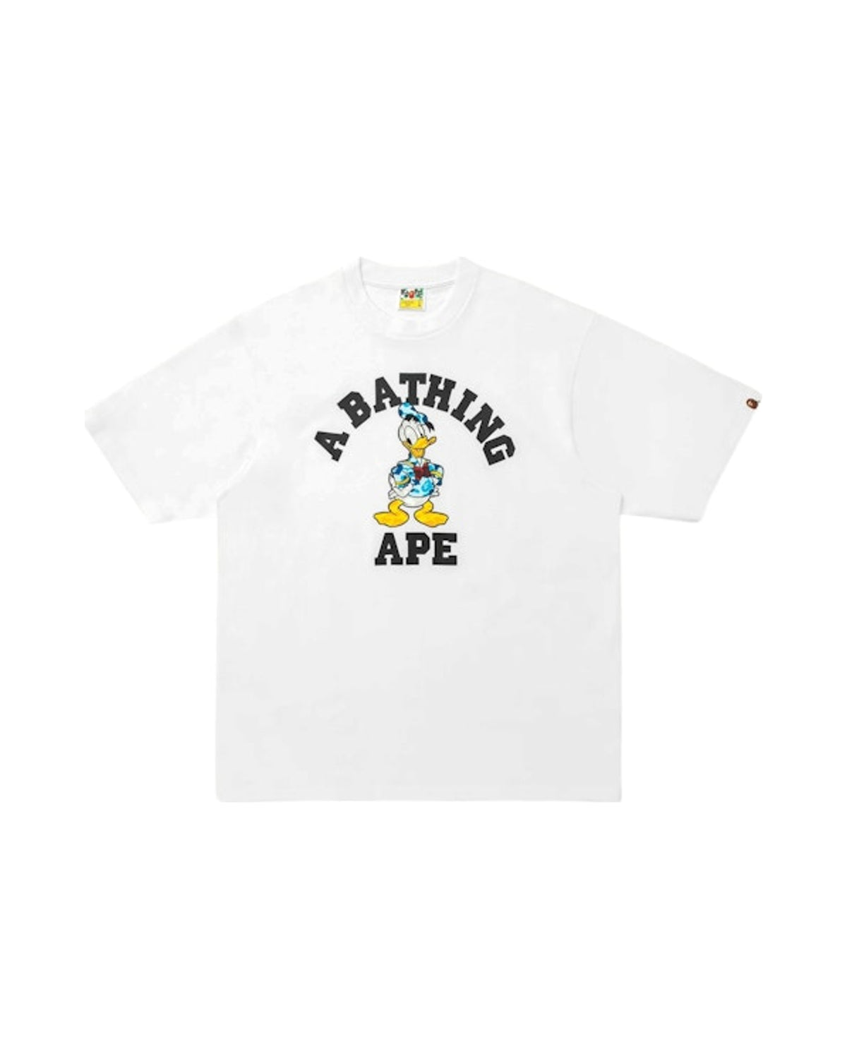 BAPE x Disney Donald Duck College Relaxed Fit Tee White
