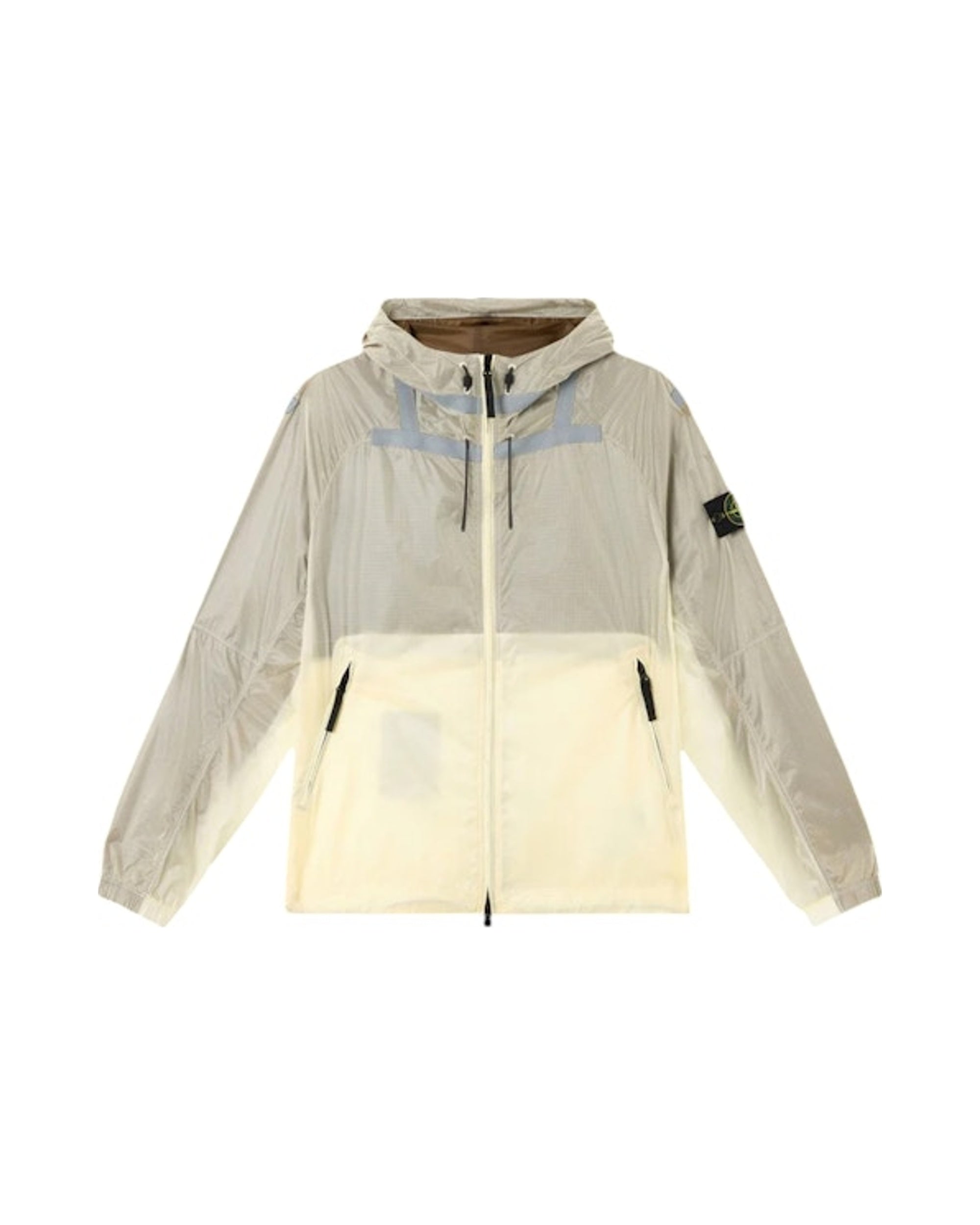 Stone Island Light Hooded Jacket Reflective Ivory
