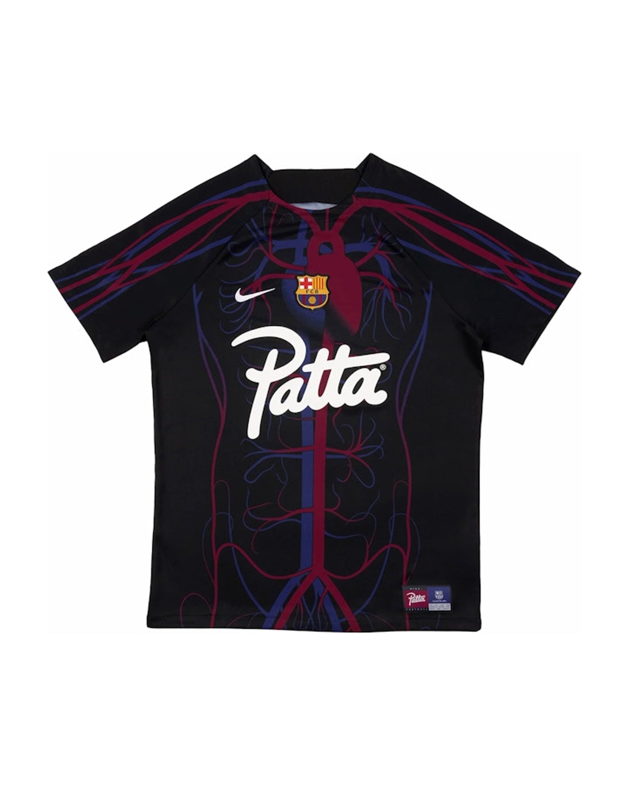 Patta x Barcelona FC Culers del Món Script Logo Pre-Match Jersey Black/White