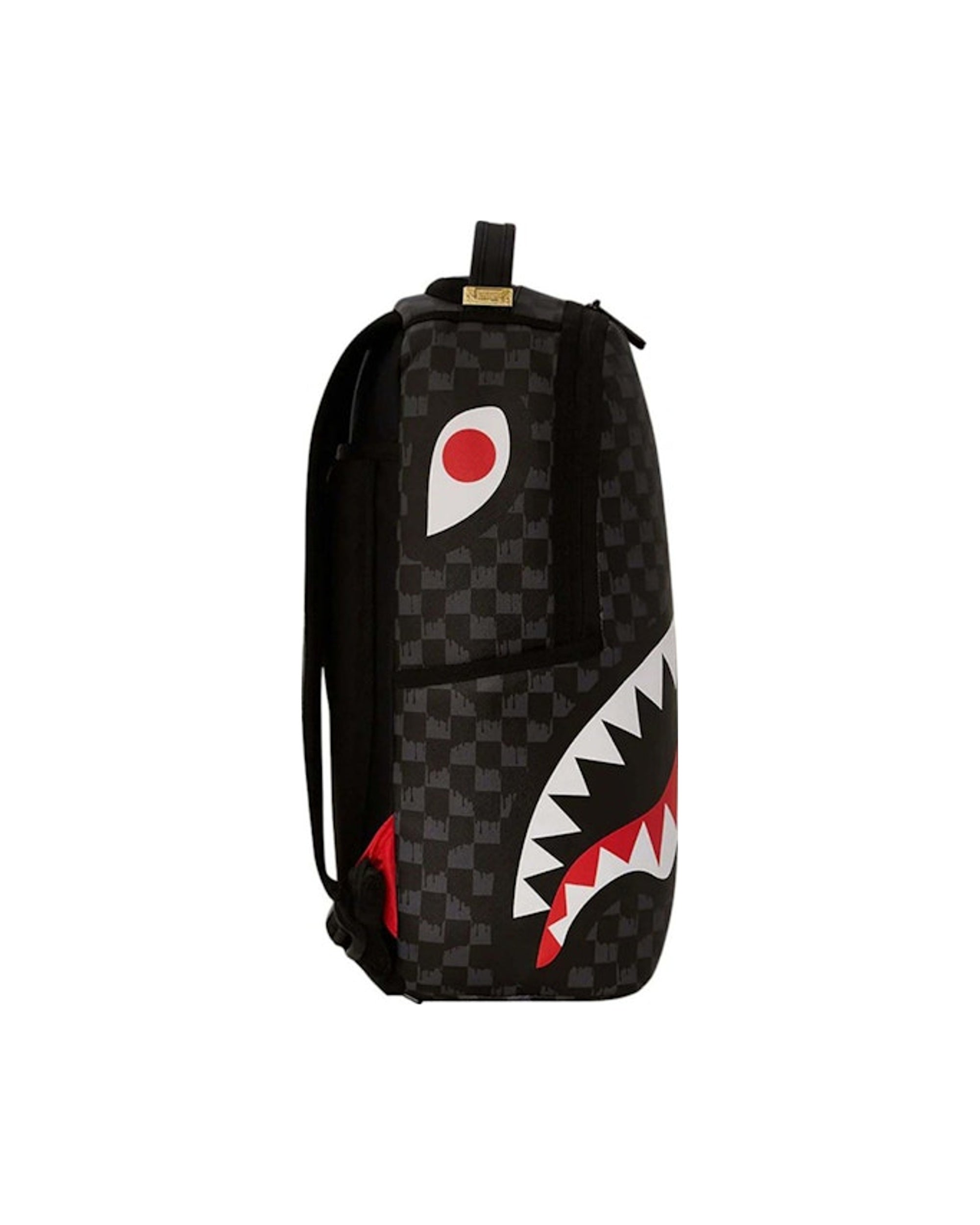 Sprayground Drip Check Shark Backpack Black