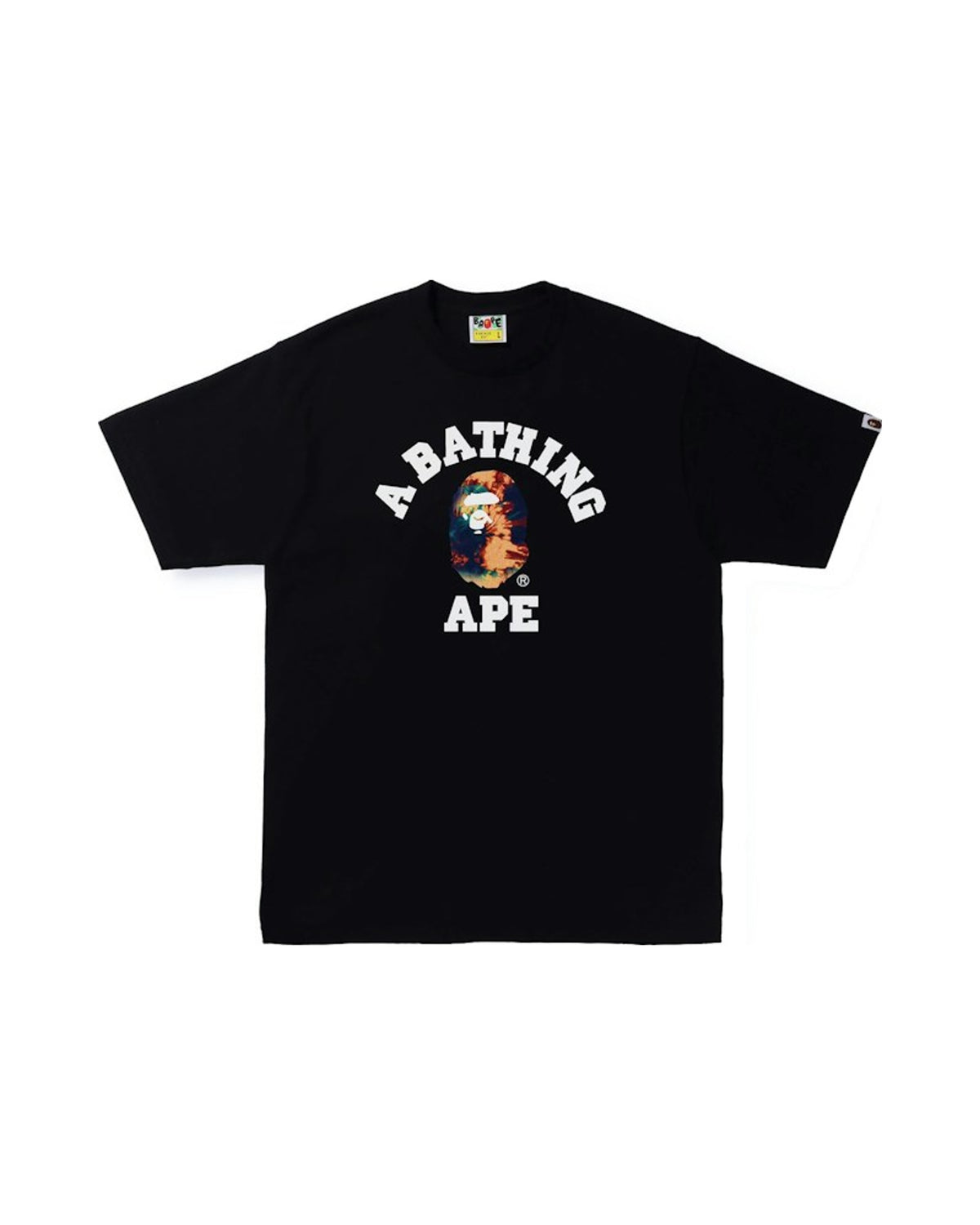 BAPE Tie Dye College Tee Black/Navy