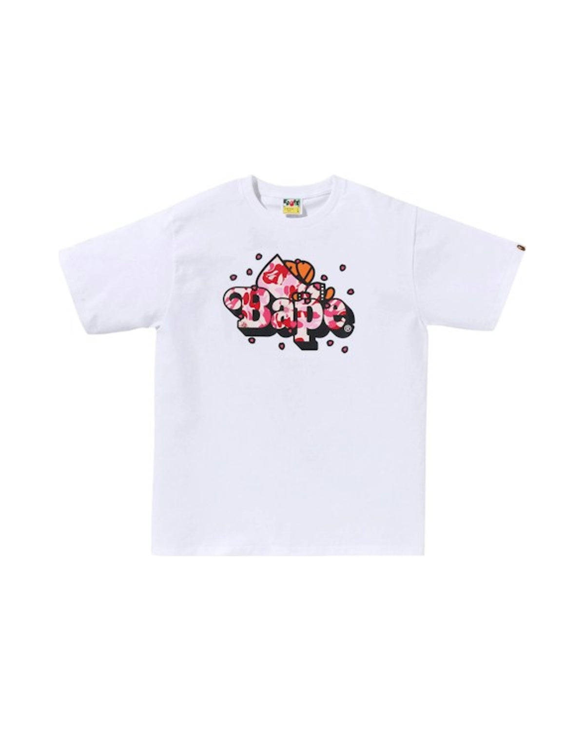 BAPE ABC Sakura Camo Milo On Bape Tee (SS26) White