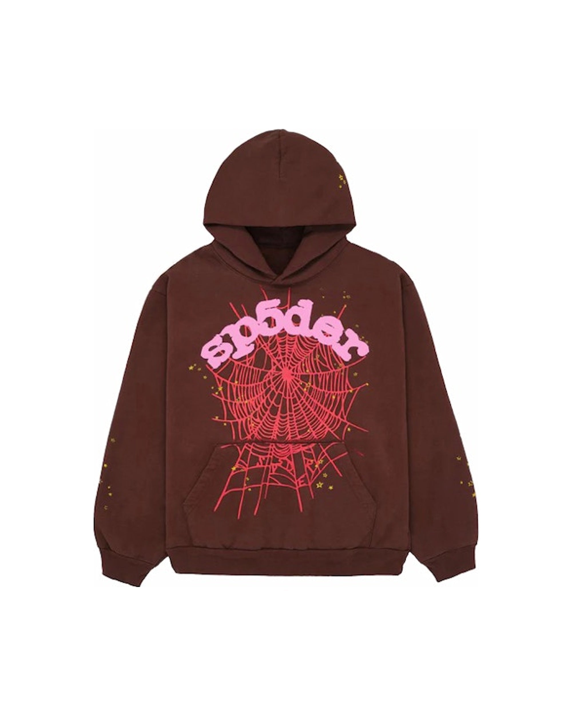 Sp5der Web Hoodie Brown