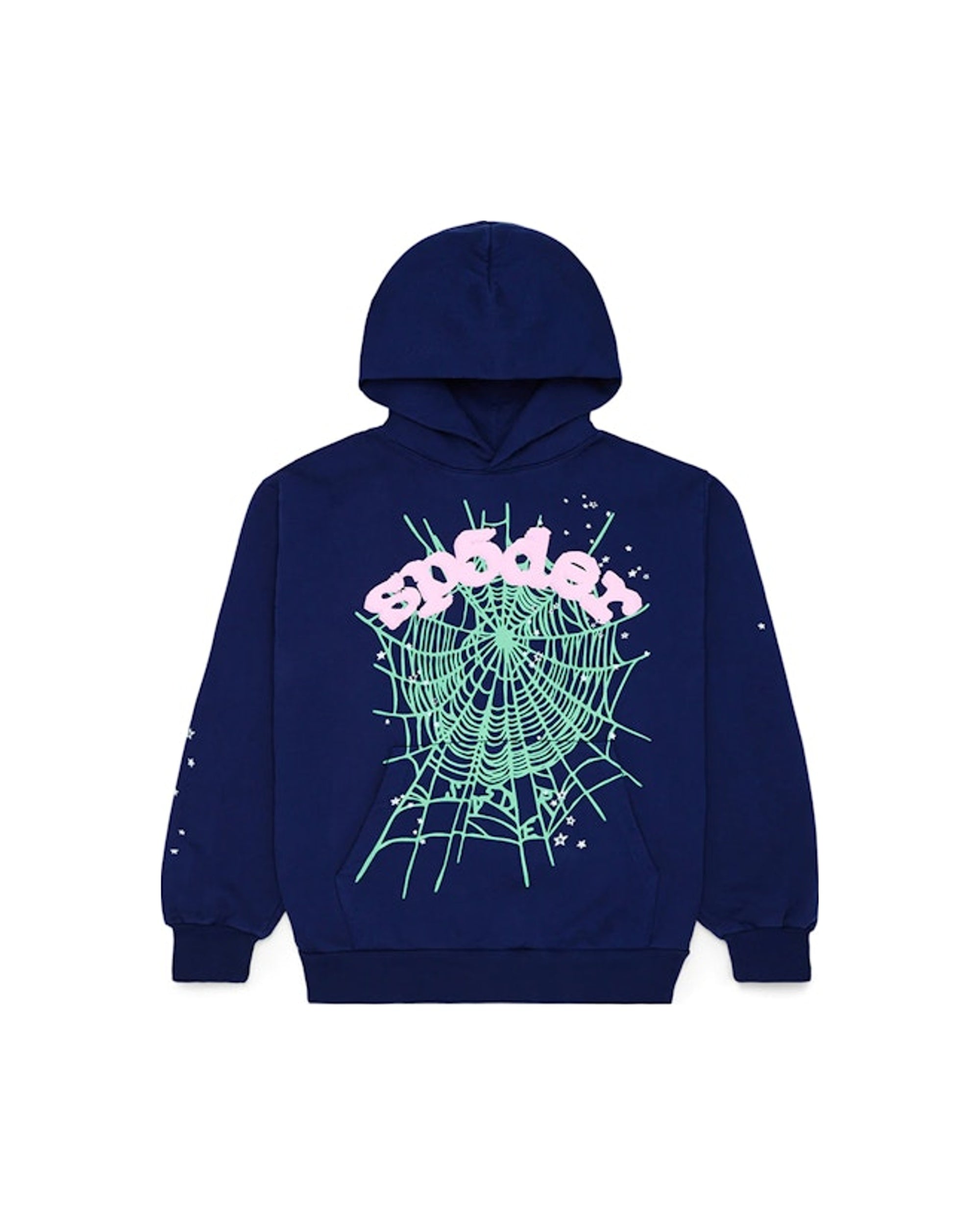 Sp5der OG Web Hoodie Navy