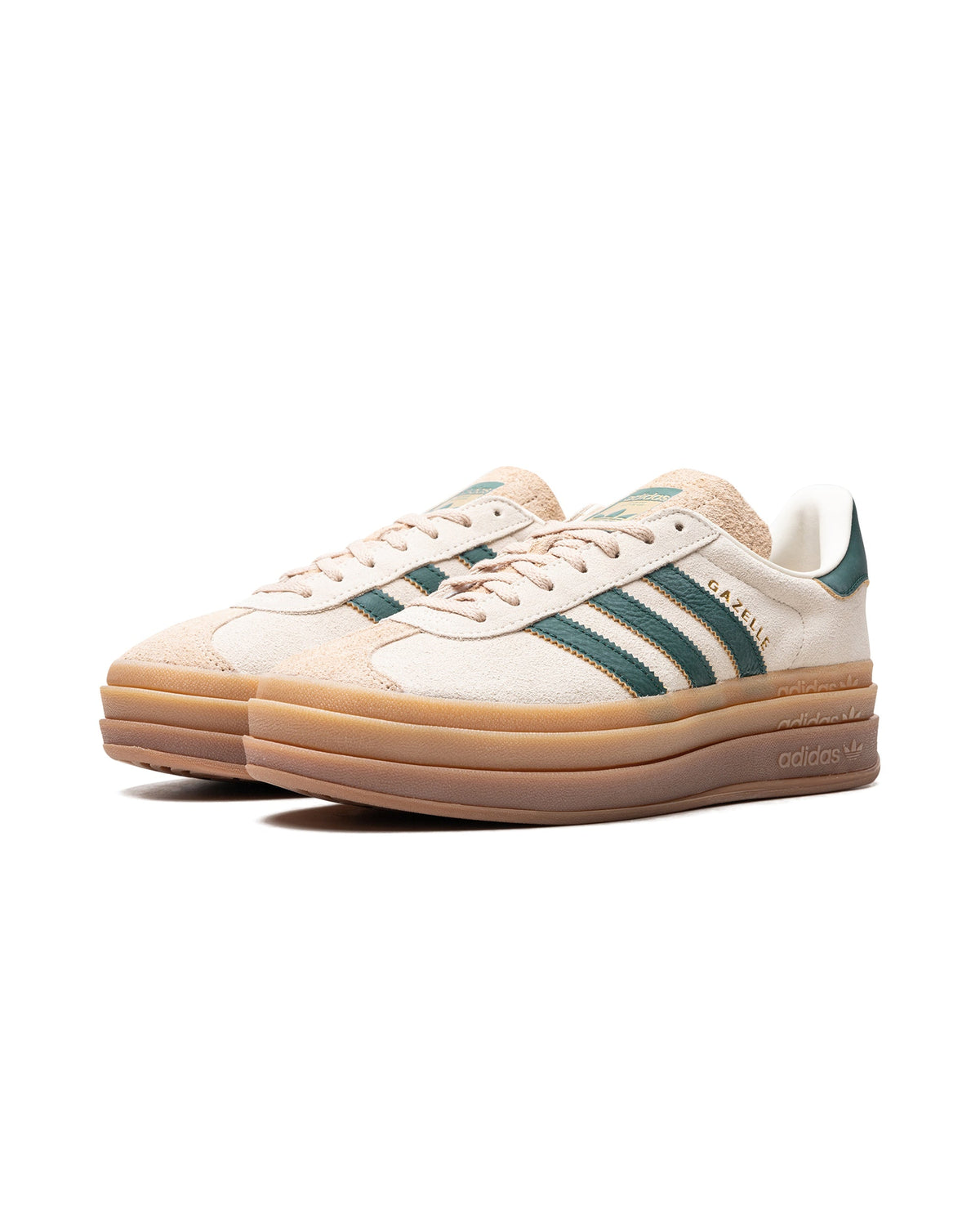 adidas Gazelle Bold Magic Beige Collegiate Green (Women's)