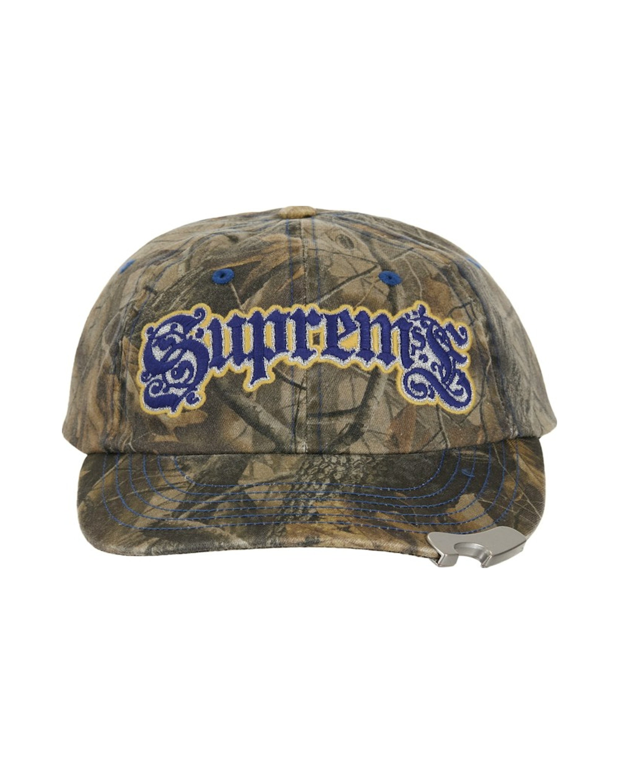 Supreme Bottle Opener 6-Panel Hat Brown Camouflage
