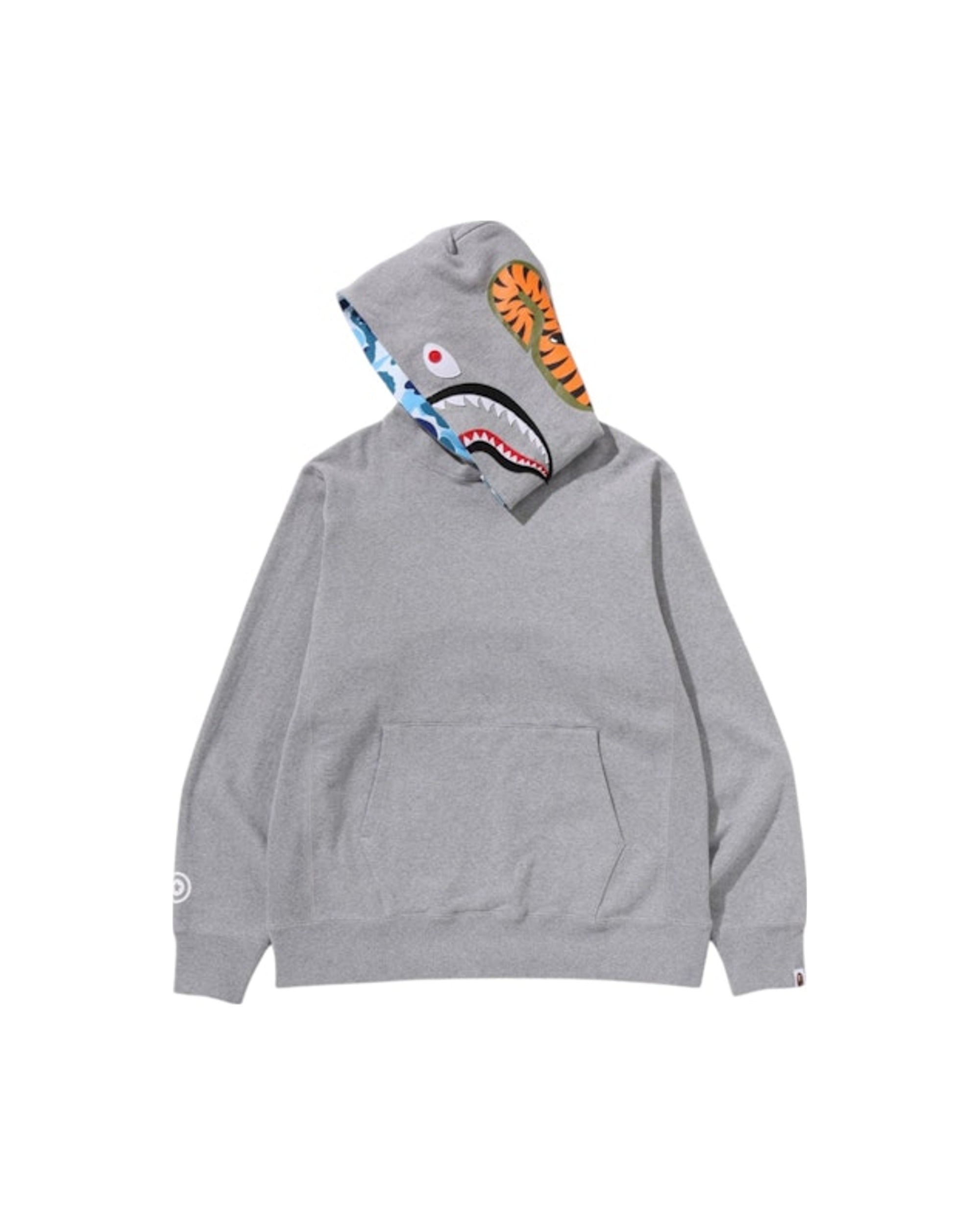 BAPE ABC Camo Shark Pullover Hoodie (SS25) Gray