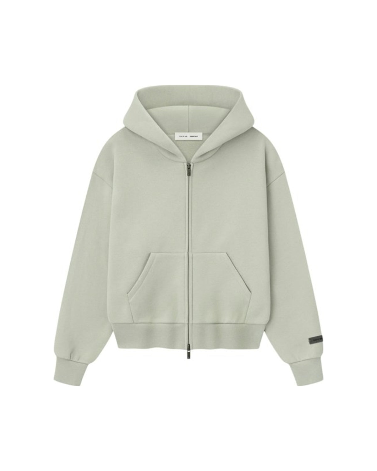 Fear of God Essentials Womens Classic Fleece Zip-Up Hoodie Abbey Stone
