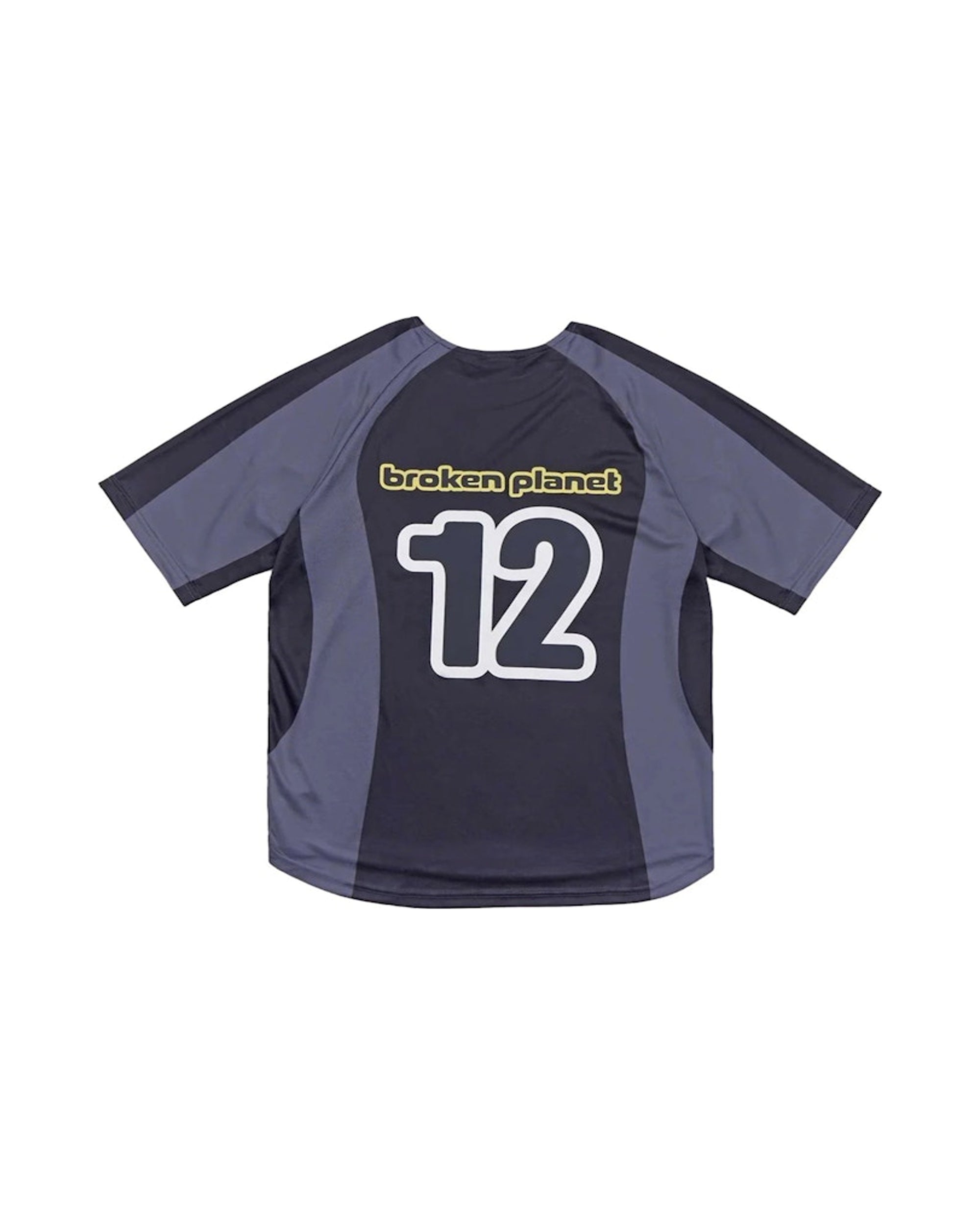 Broken Planet Football Jersey Black/Grey