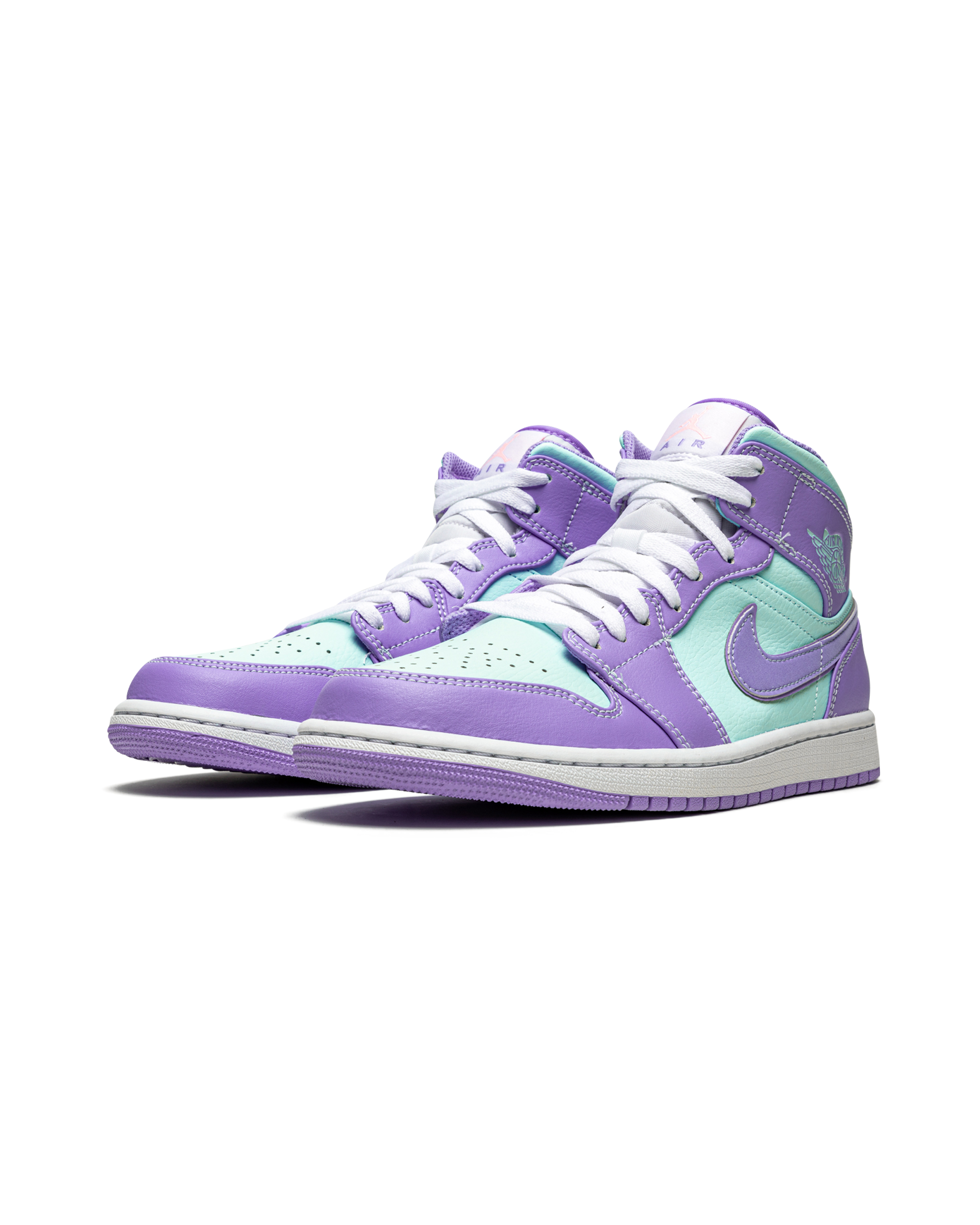 Jordan 1 Mid Purple Aqua