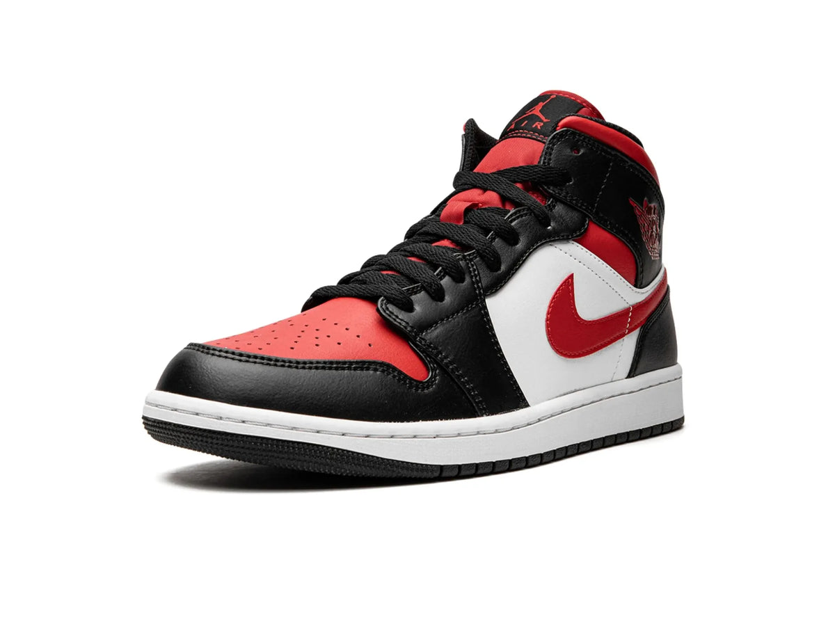 Nike Air Jordan 1 Mid "White Black Red" - street-bill.dk