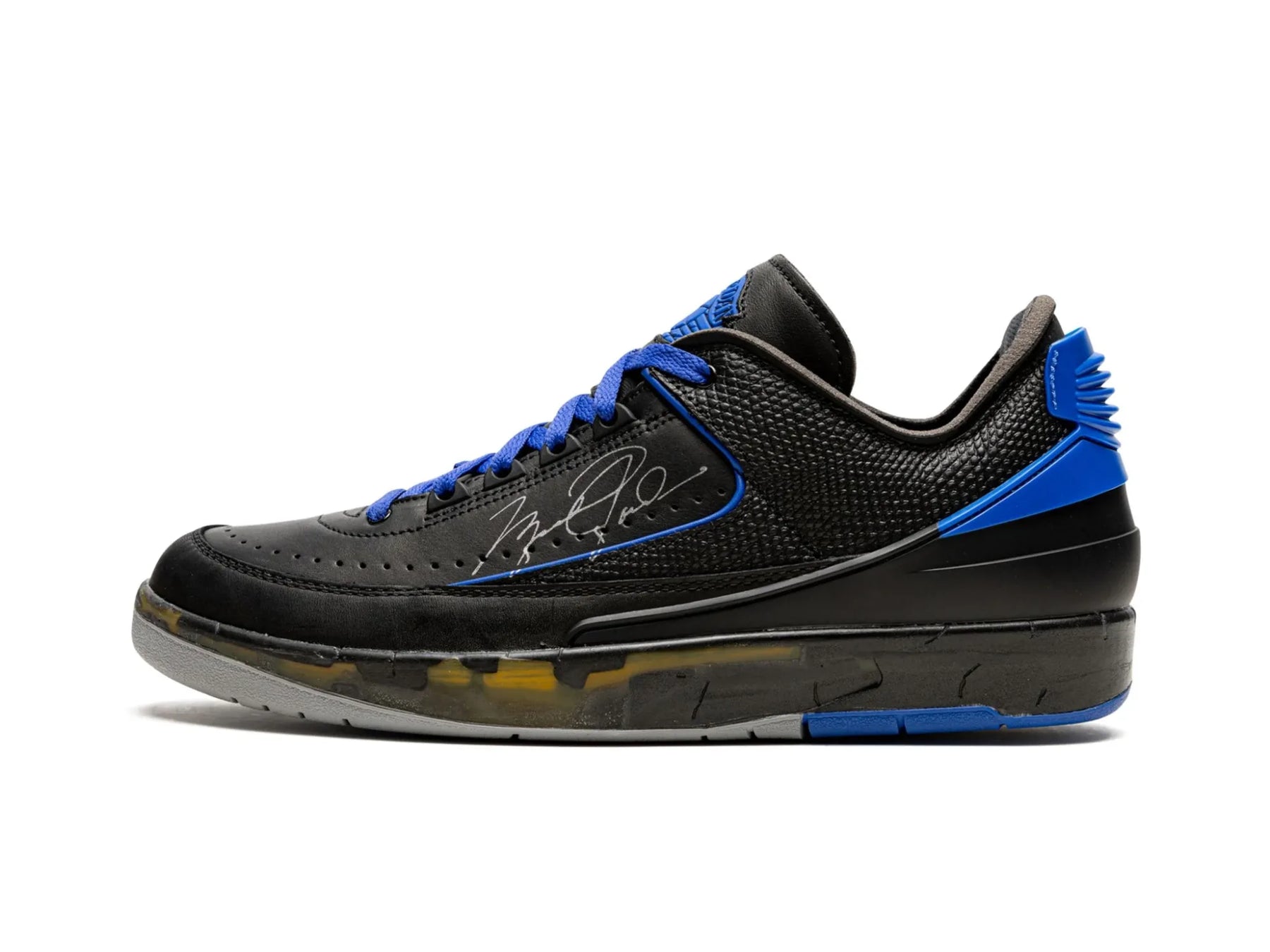 Nike Air Jordan 2 Retro Low SP X Off-White "Black Blue" - street-bill.dk