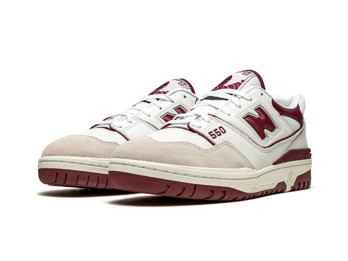 New Balance 550 Sea Salt "Burgundy" - street-bill.dk