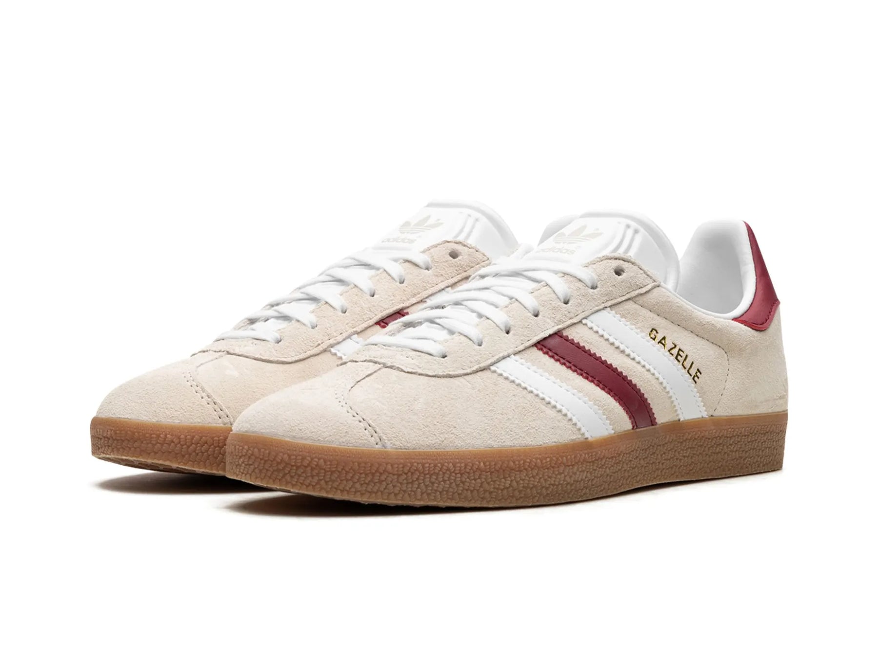 Adidas Gazelle "Aluminum Collegiate Burgundy" - street-bill.dk