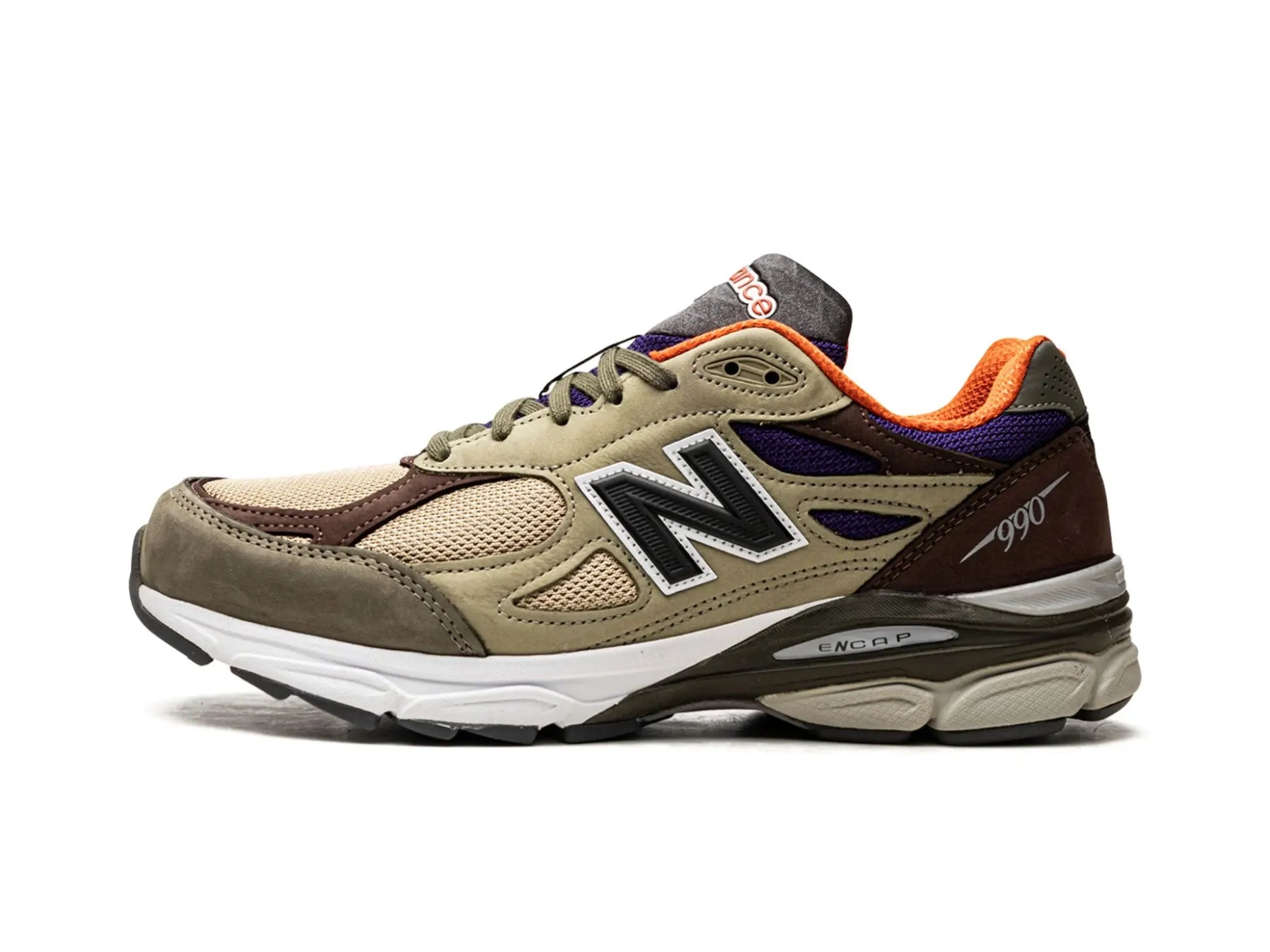 New Balance 990v3 MiUSA X Teddy Santis "Khaki Orange" - street-bill.dk