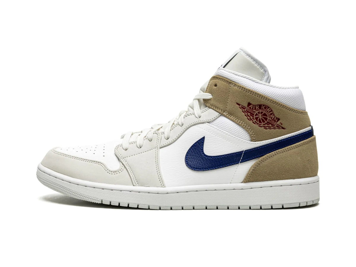 Nike Air Jordan 1 Mid "Tan Suede Navy" - street-bill.dk