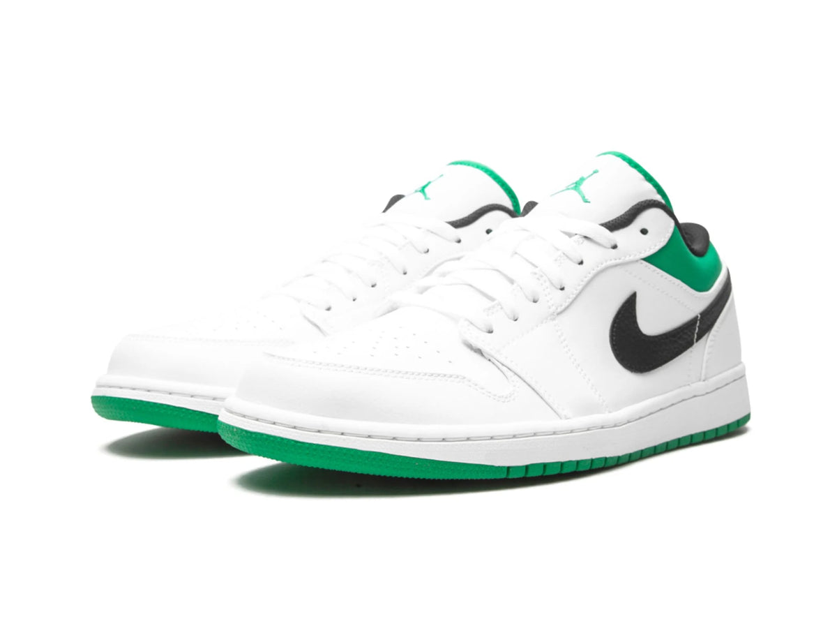 Nike Air Jordan 1 Low "White Lucky Green Black" - street-bill.dk