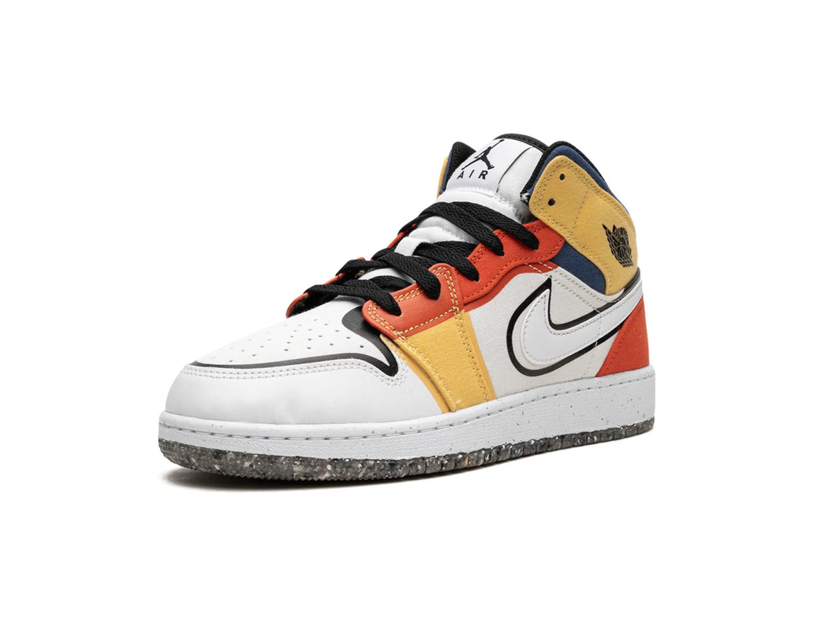 Nike Air Jordan 1 Mid "Multi-Color Canvas" - street-bill.dk