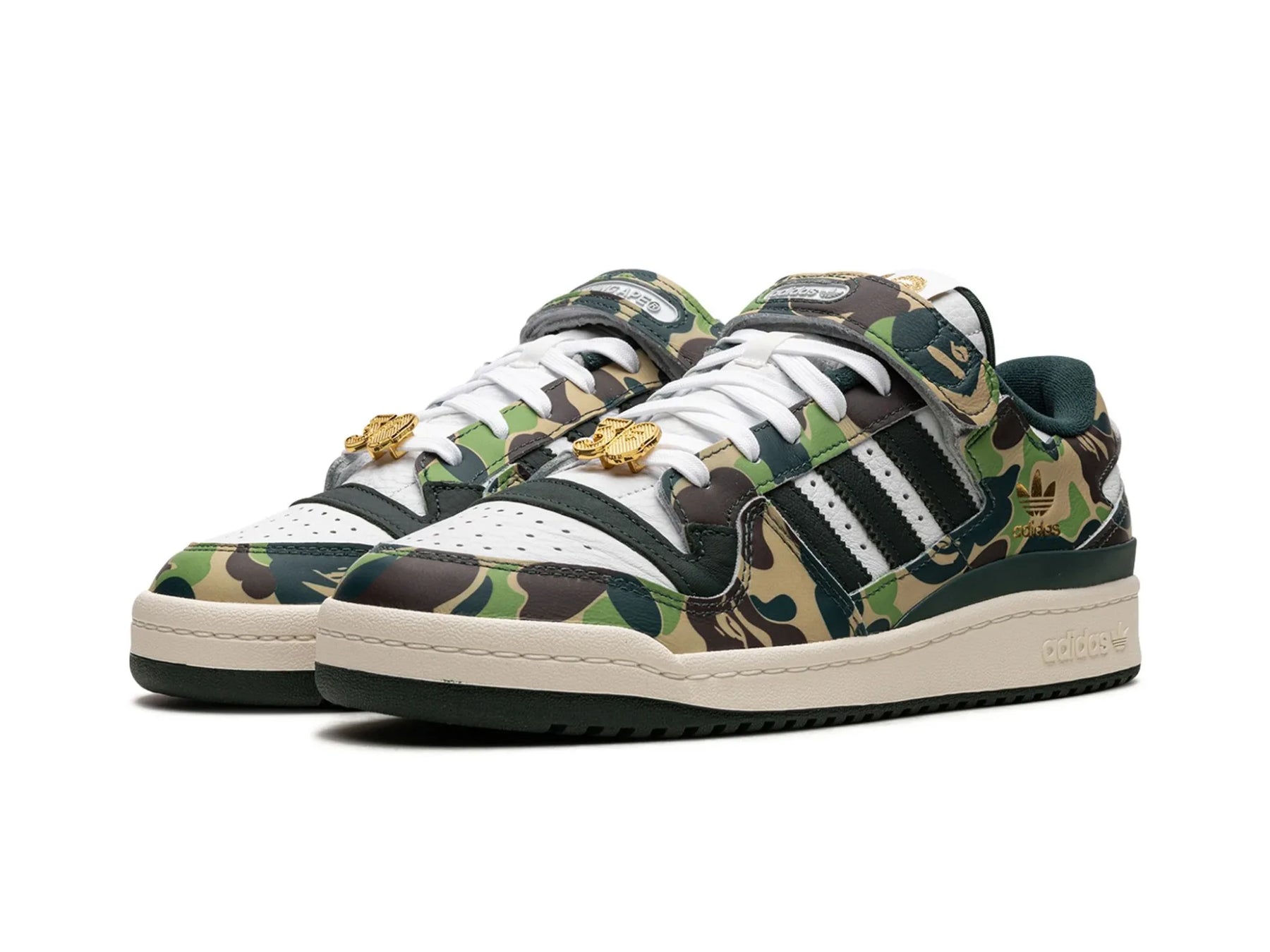 Adidas Forum 84 Low X Bape "30th Anniversary Green Camo" - street-bill.dk