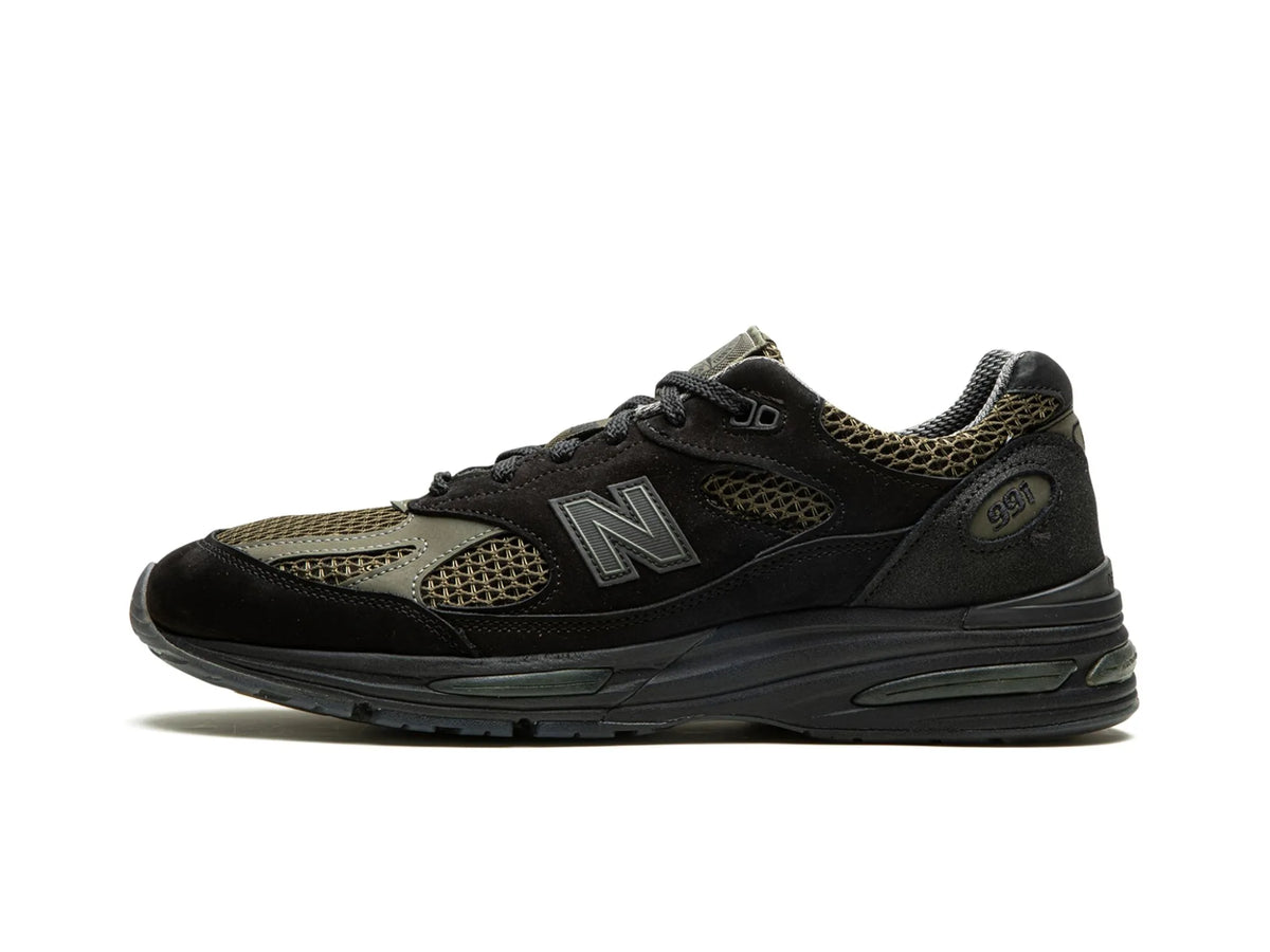 New Balance 991v2 MiUK Stone Island "Black" - street-bill.dk