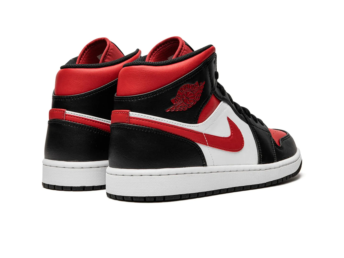 Nike Air Jordan 1 Mid "White Black Red" - street-bill.dk