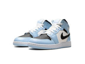 Nike Air Jordan 1 Mid "Ice Blue Black" - street-bill.dk