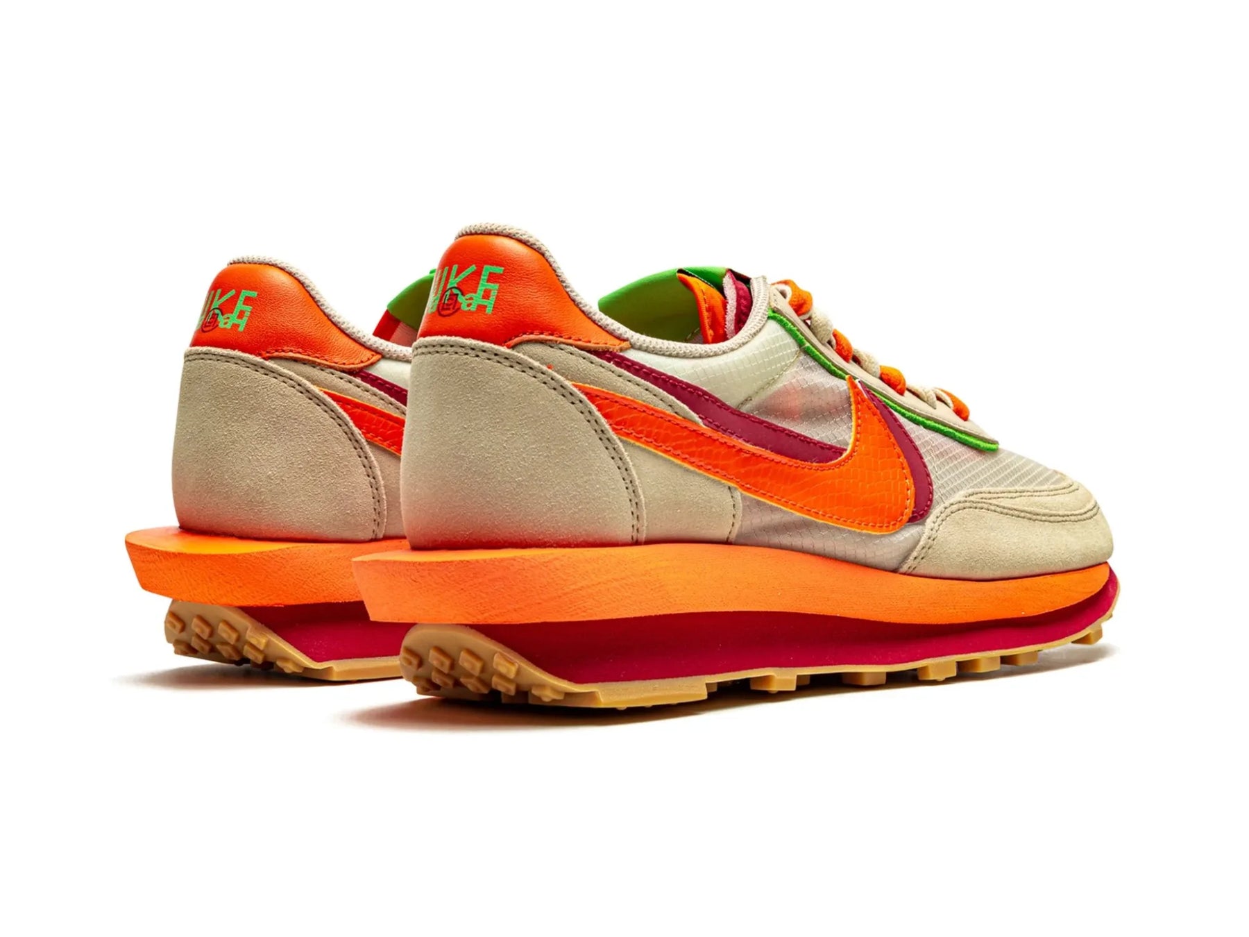 Nike LD Waffle Sacai X CLOT "Net Orange Blaze" - street-bill.dk