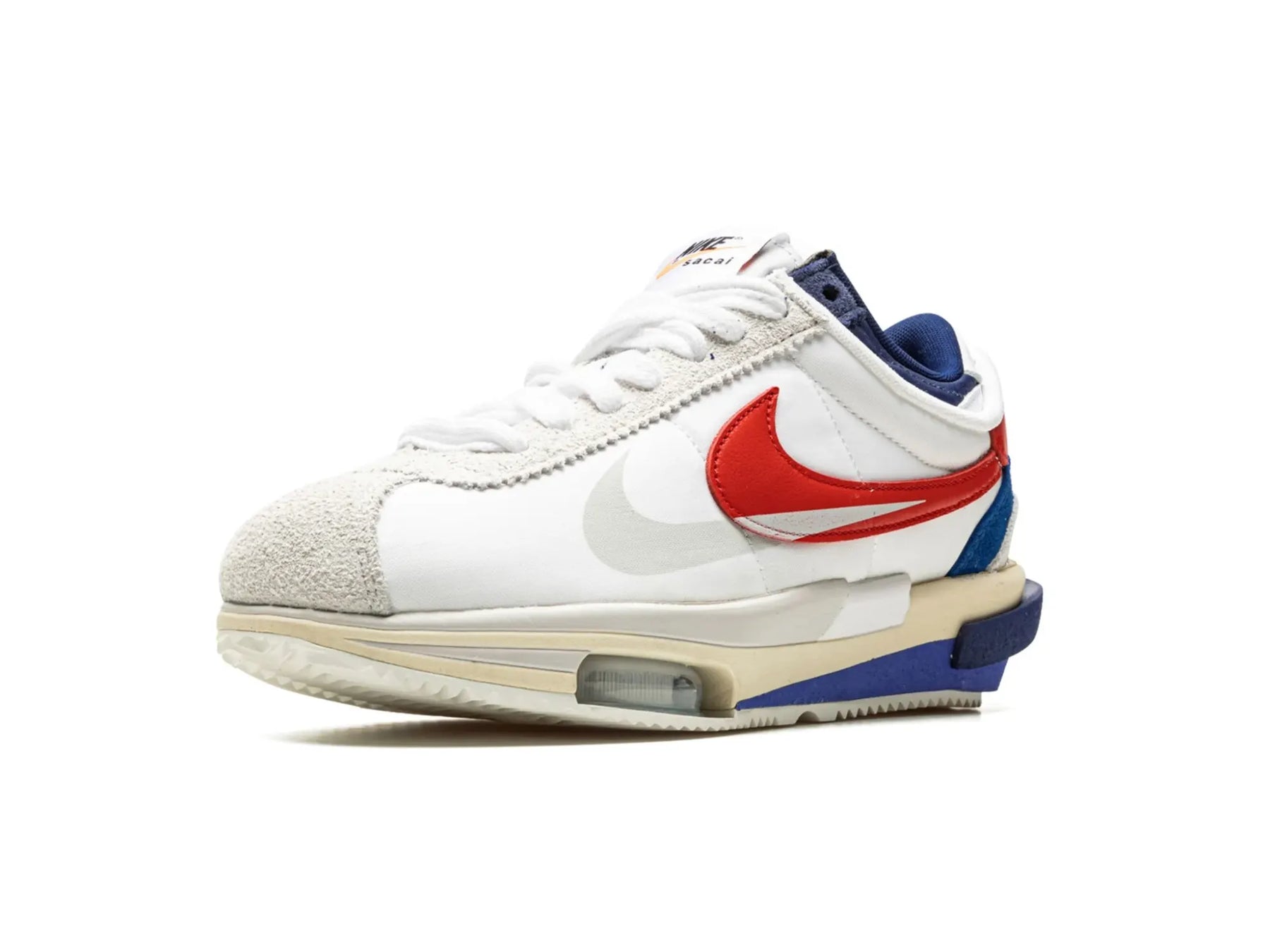 Nike Zoom Cortez SP X Sacai "White University Red Blue" - street-bill.dk