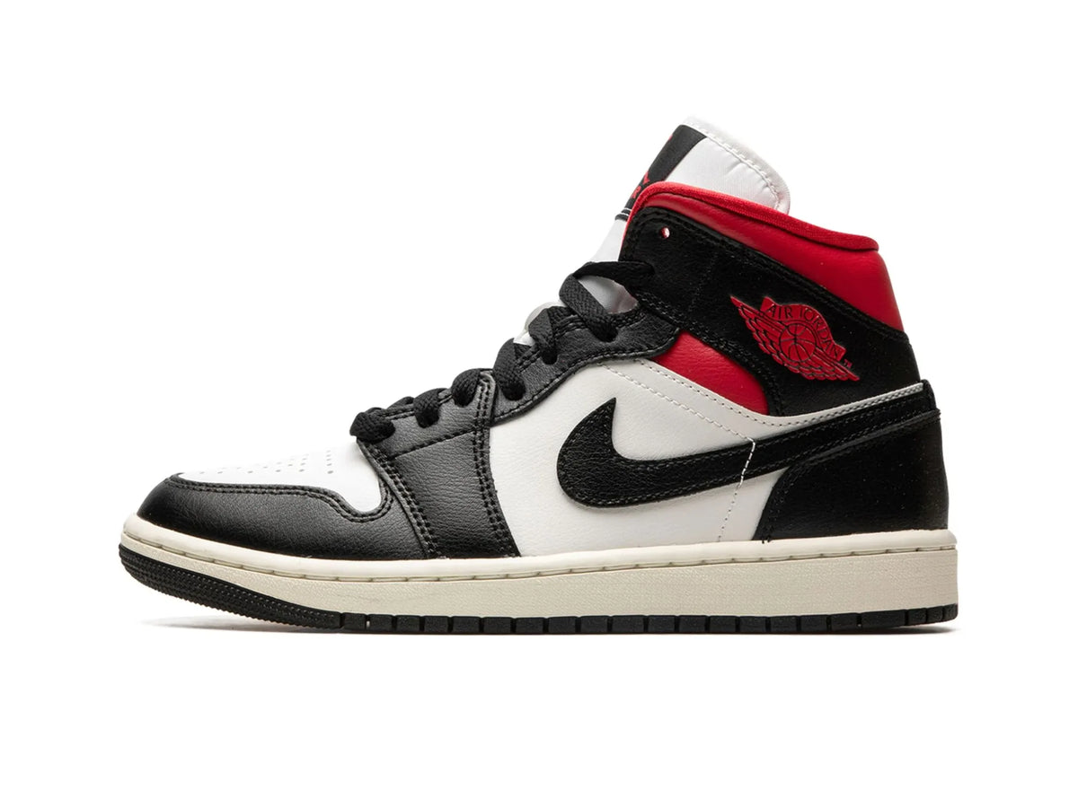 Nike Jordan 1 Mid "Gym Red Panda" - street-bill.dk