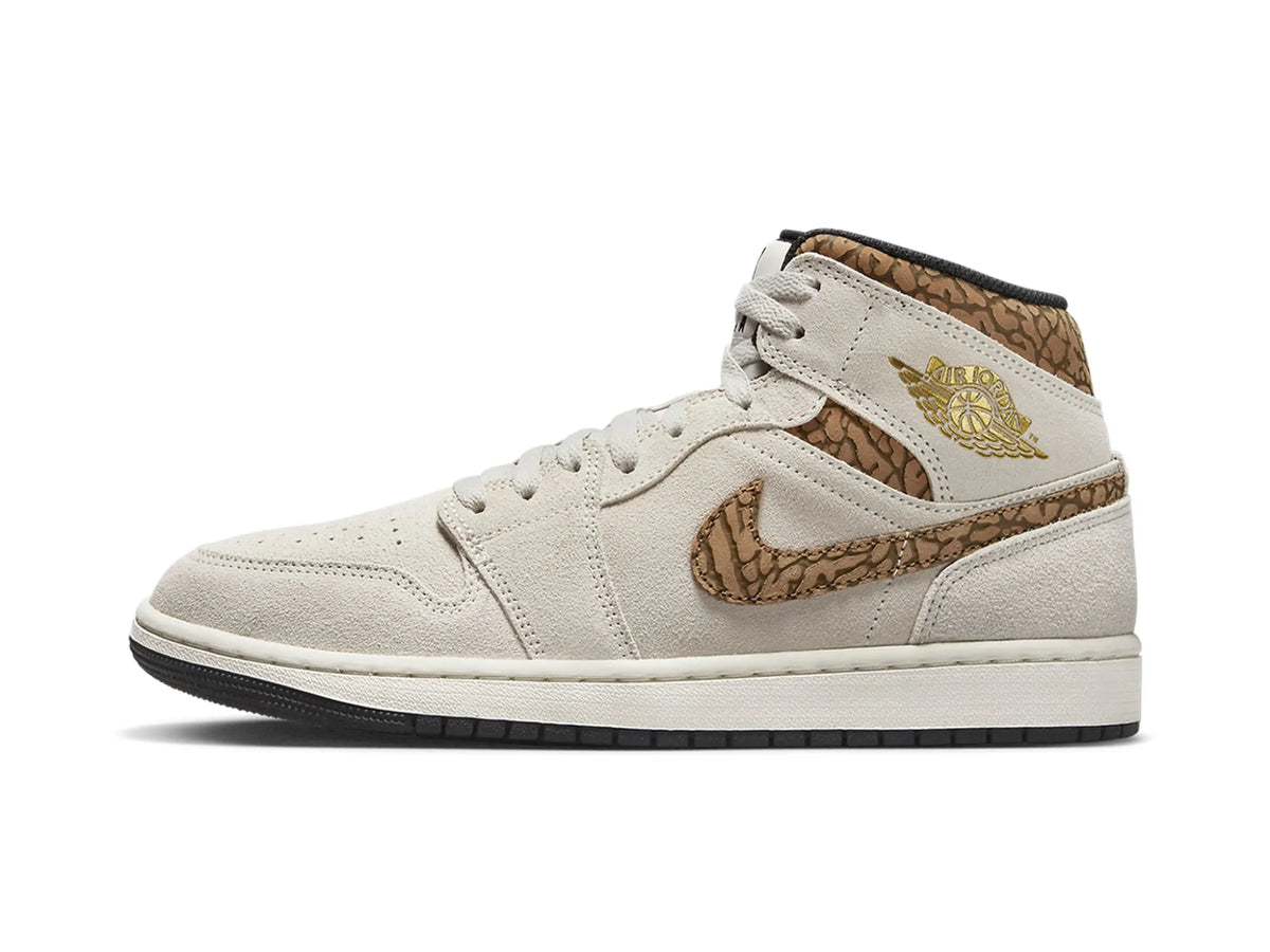 Nike Air Jordan 1 Mid "Brown Elephant" - street-bill.dk