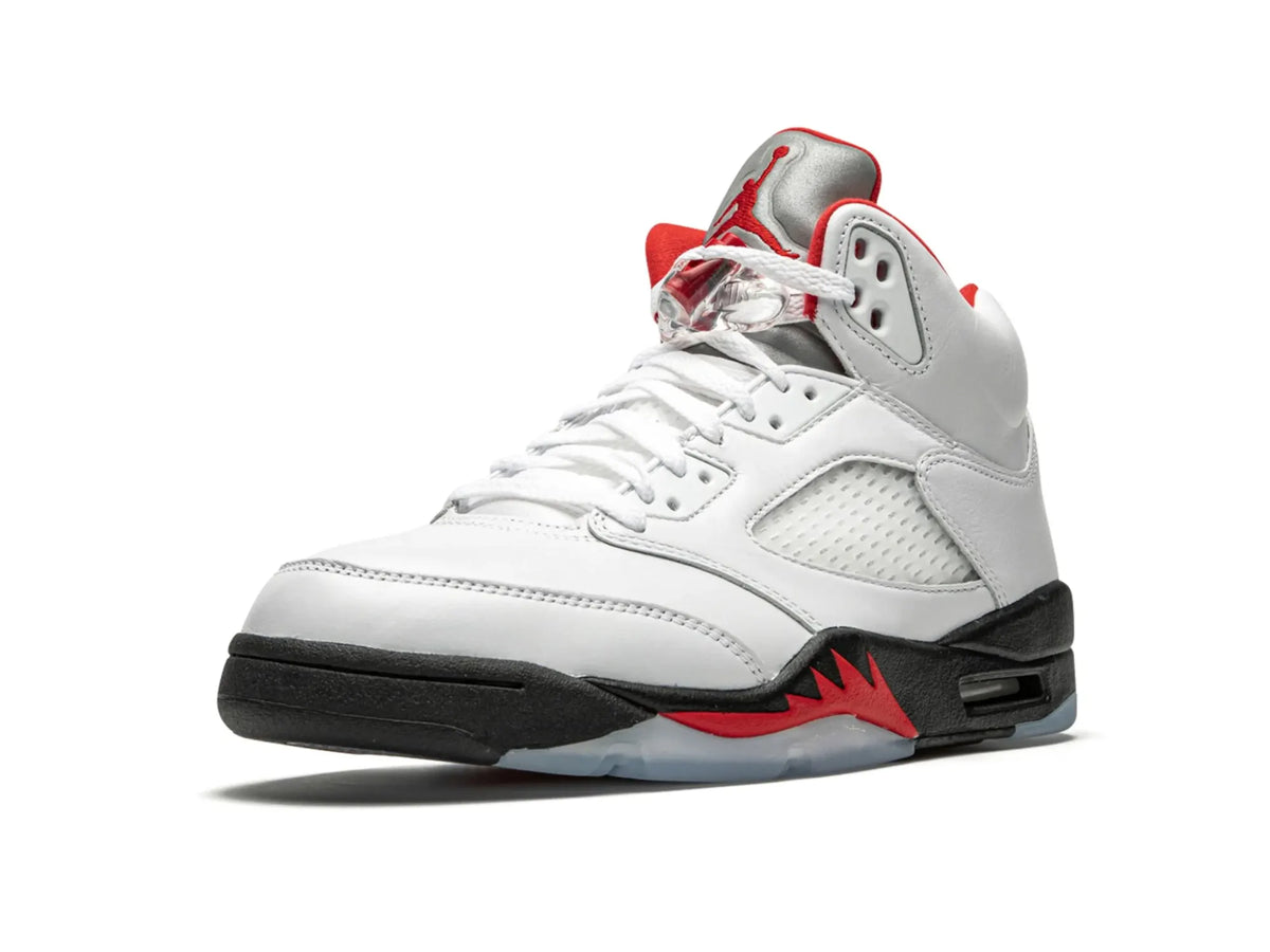 Nike Air Jordan 5 Retro "Fire Red Silver Tongue" - street-bill.dk