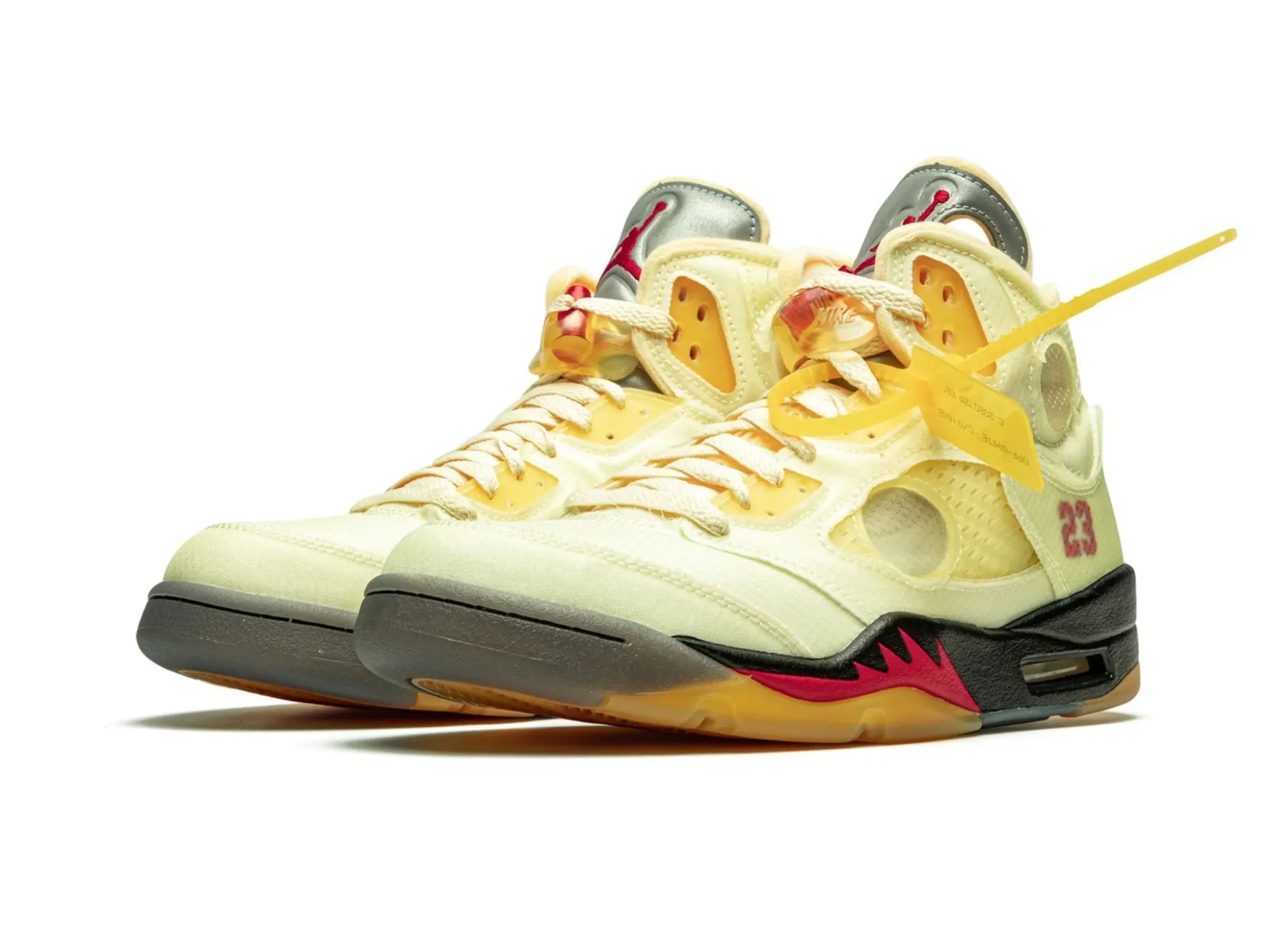 Nike Air Jordan 5 Retro X Off-White "Sail" - street-bill.dk