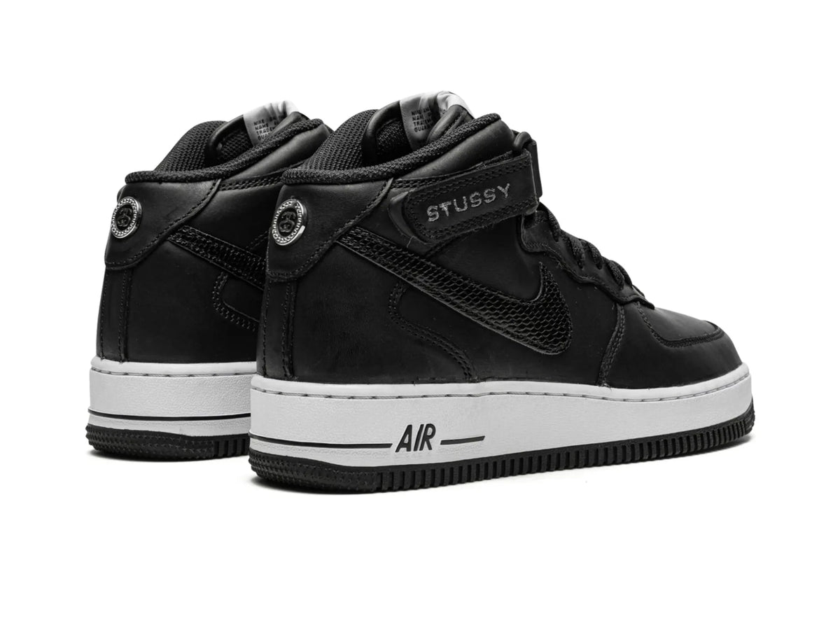 Nike Air Force 1 Mid X Stüssy "Black White" - street-bill.dk