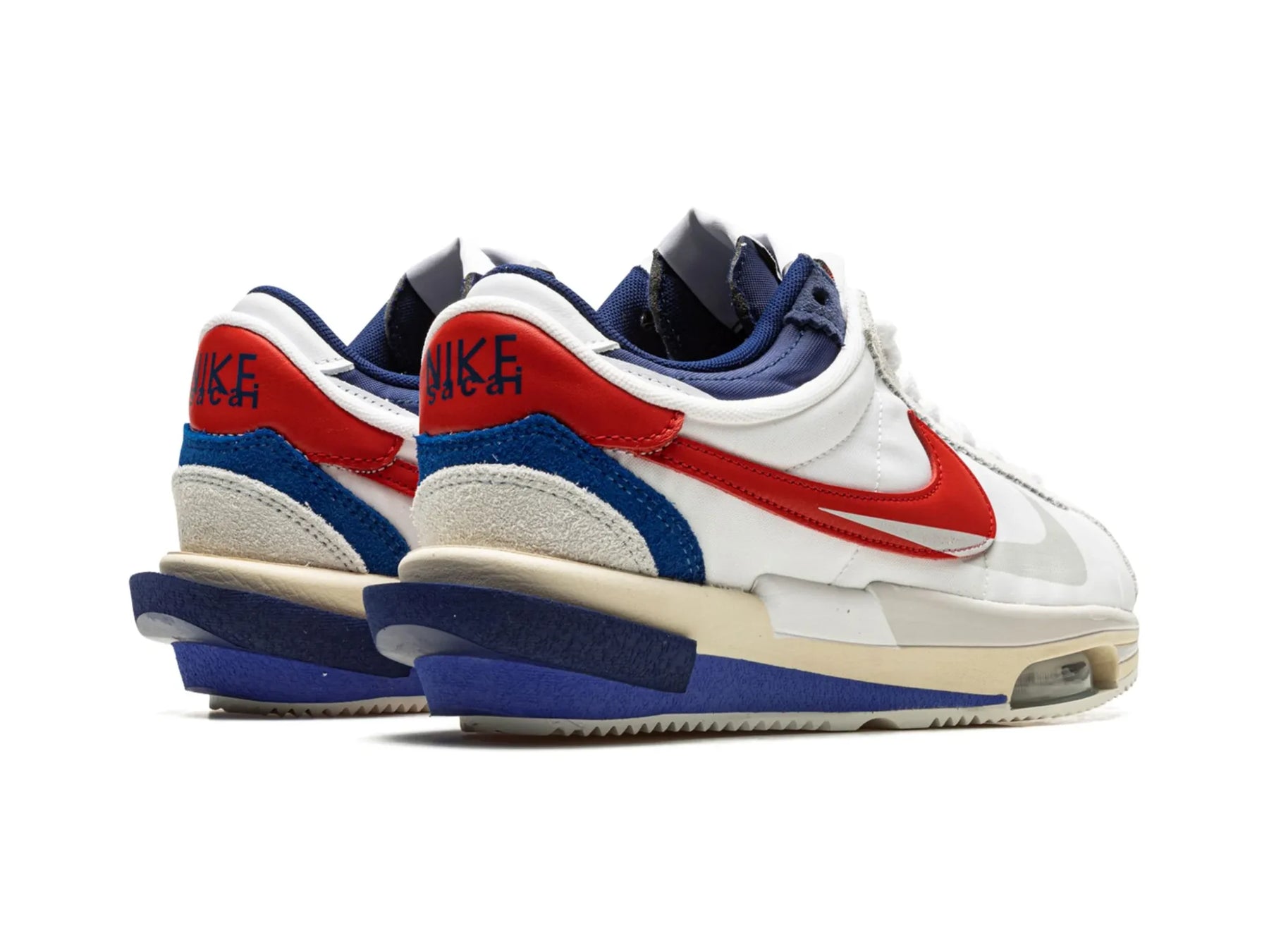 Nike Zoom Cortez SP X Sacai "White University Red Blue" - street-bill.dk